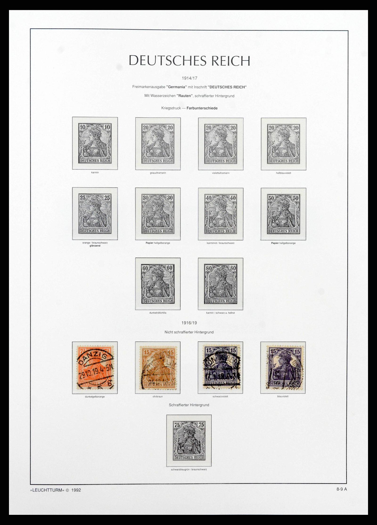 38528 0014 - Stamp collection 38528 German Reich 1872-1945.