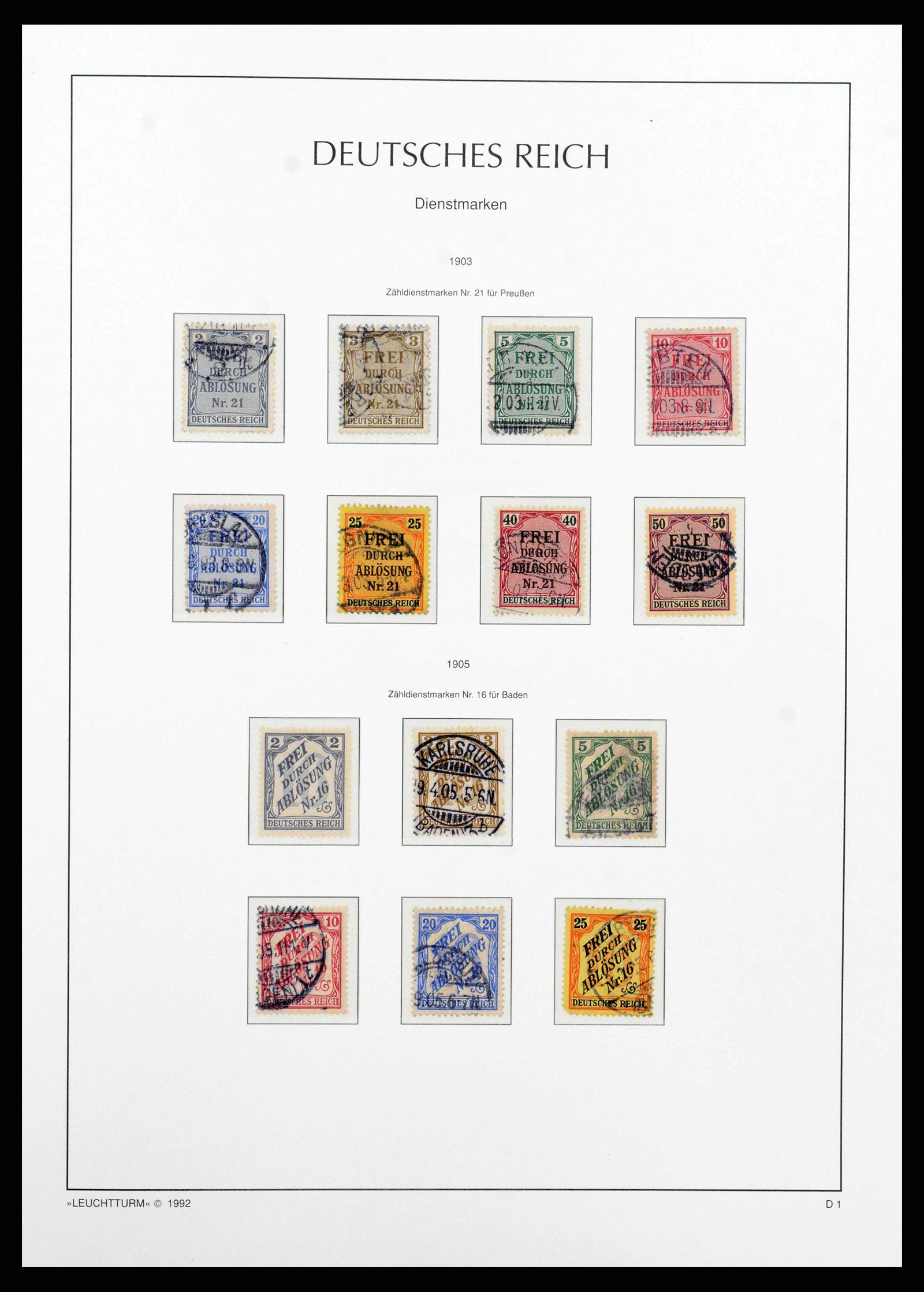 38528 0017 - Stamp collection 38528 German Reich 1872-1945.