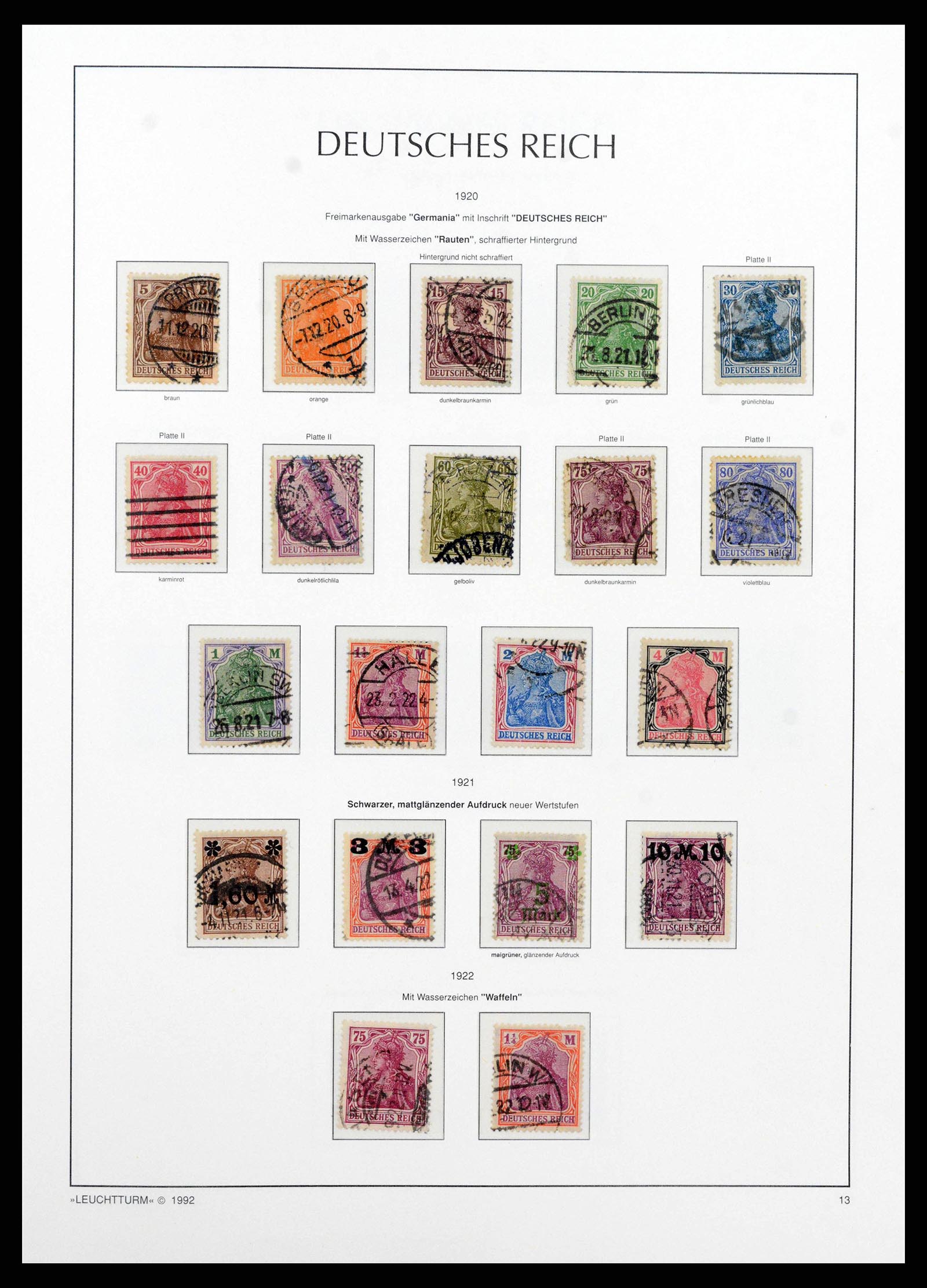 38528 0023 - Stamp collection 38528 German Reich 1872-1945.