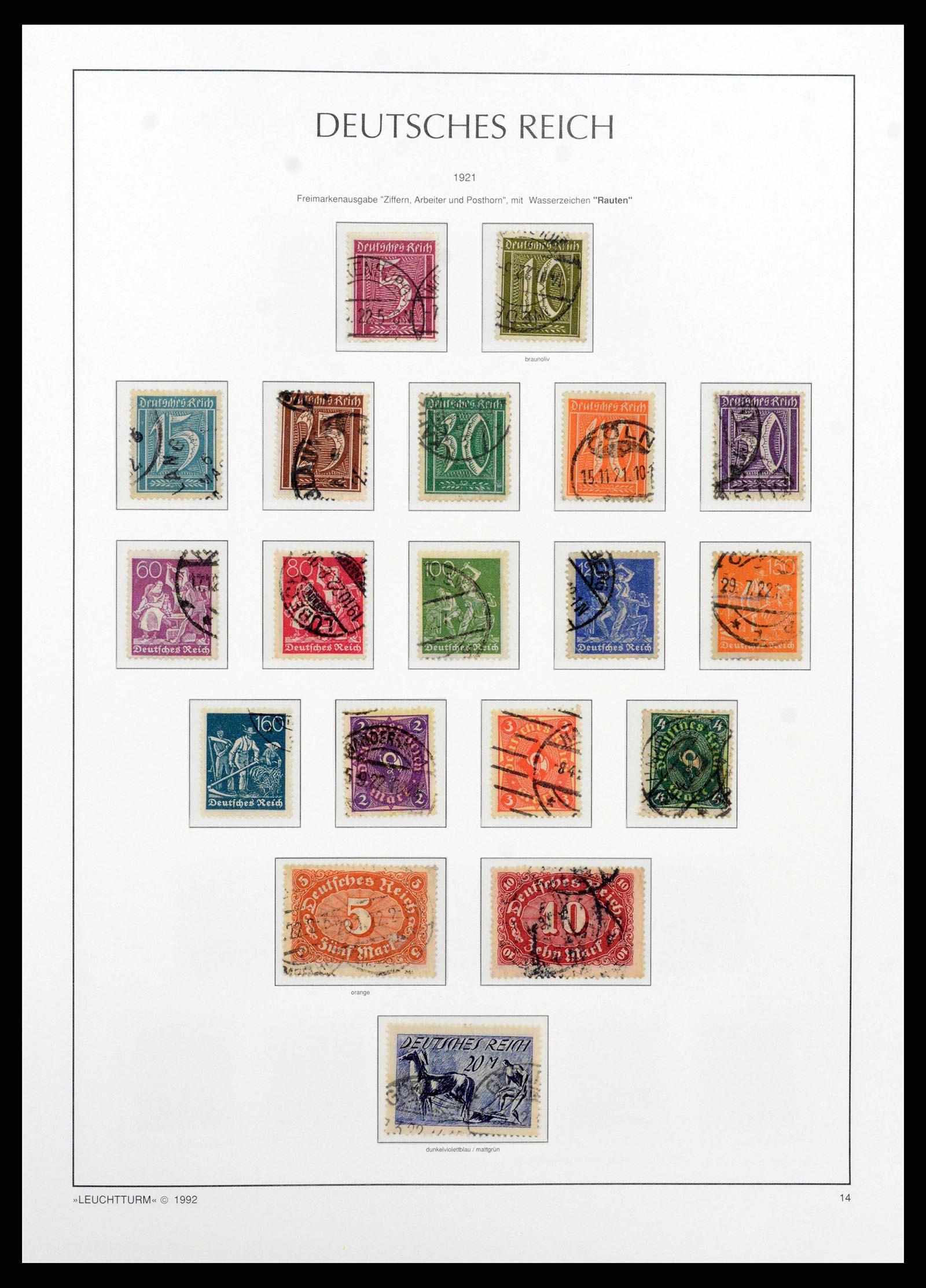 38528 0025 - Stamp collection 38528 German Reich 1872-1945.