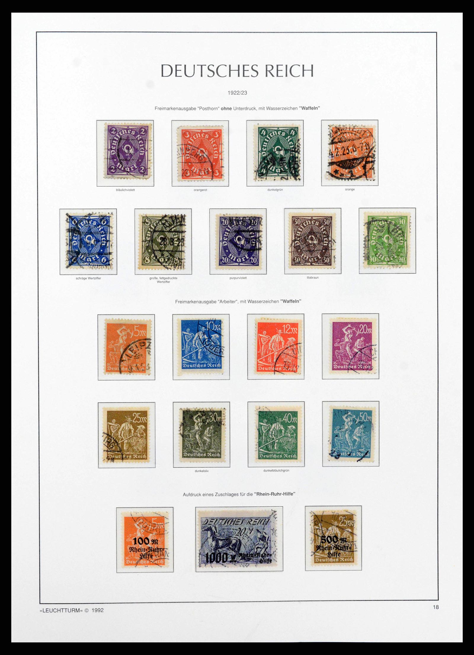 38528 0030 - Stamp collection 38528 German Reich 1872-1945.