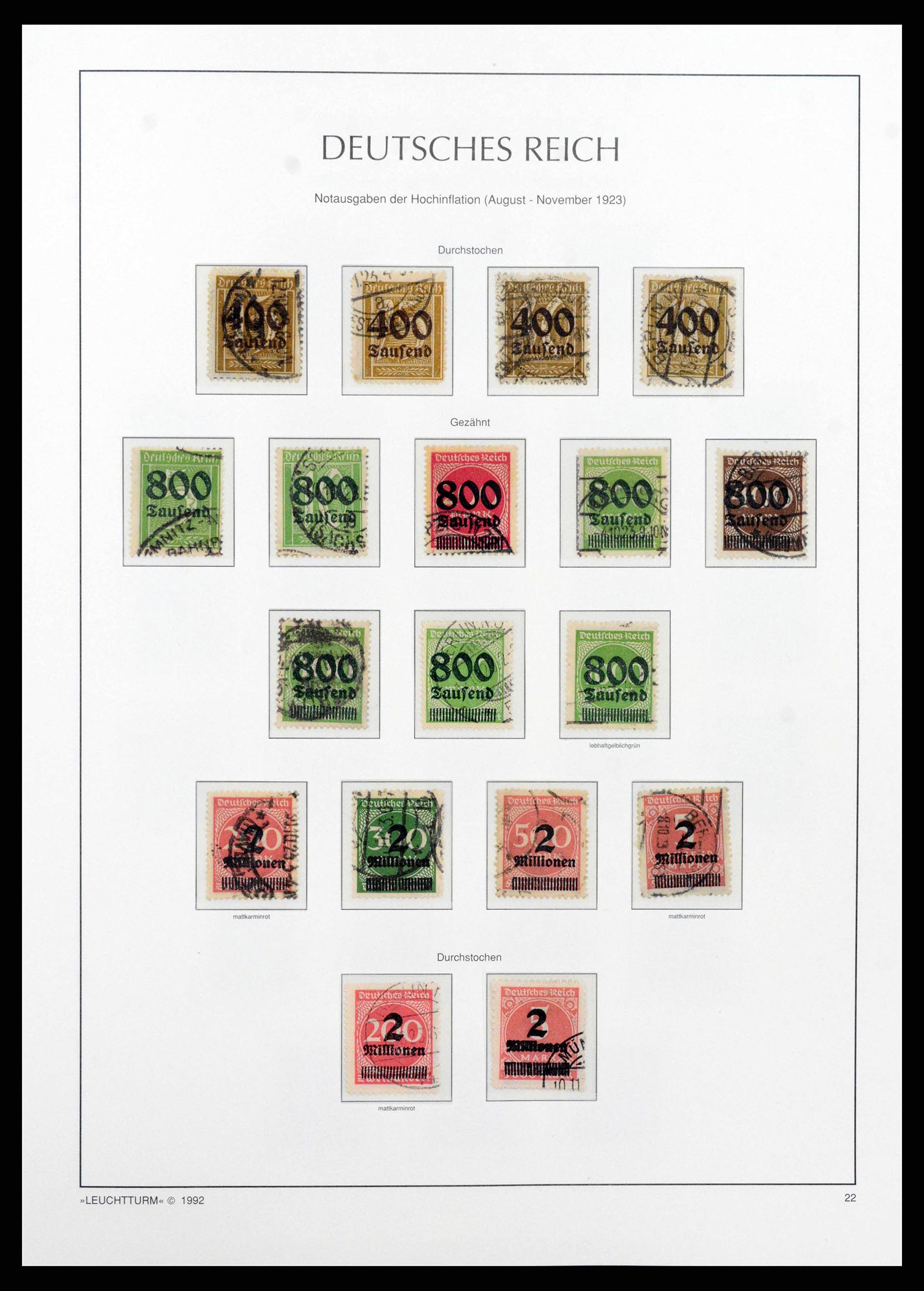 38528 0037 - Stamp collection 38528 German Reich 1872-1945.
