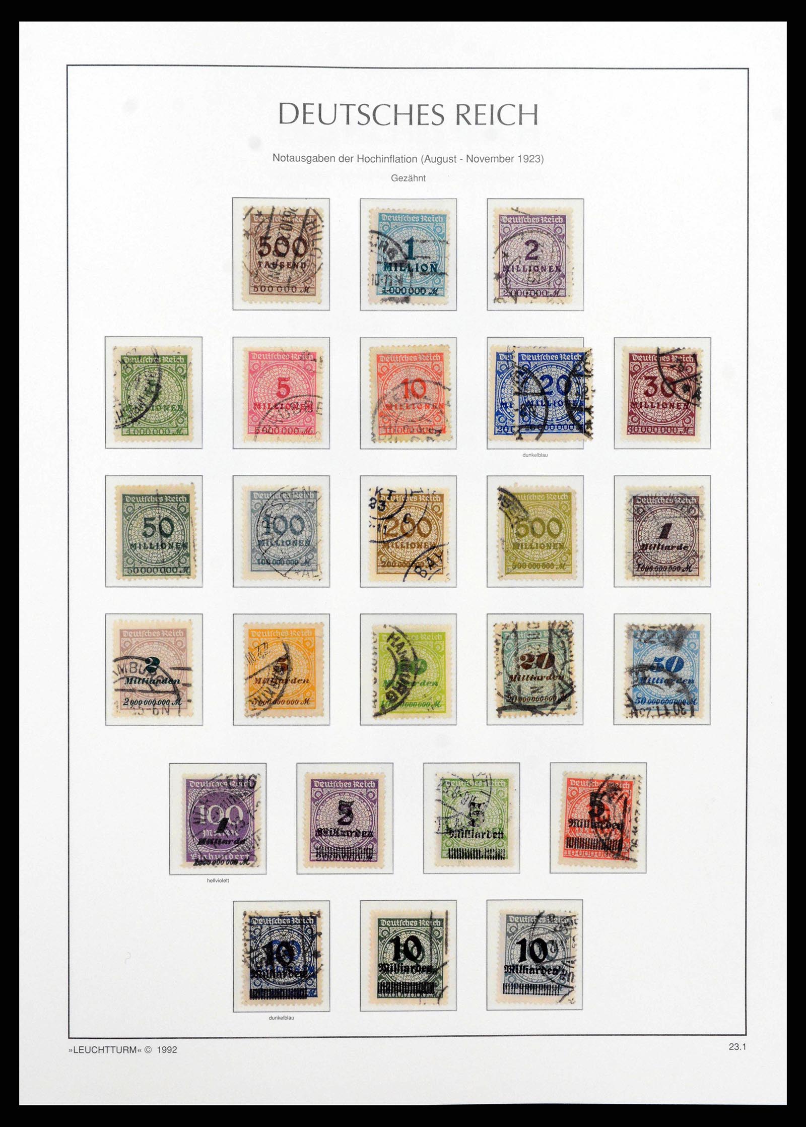 38528 0038 - Stamp collection 38528 German Reich 1872-1945.