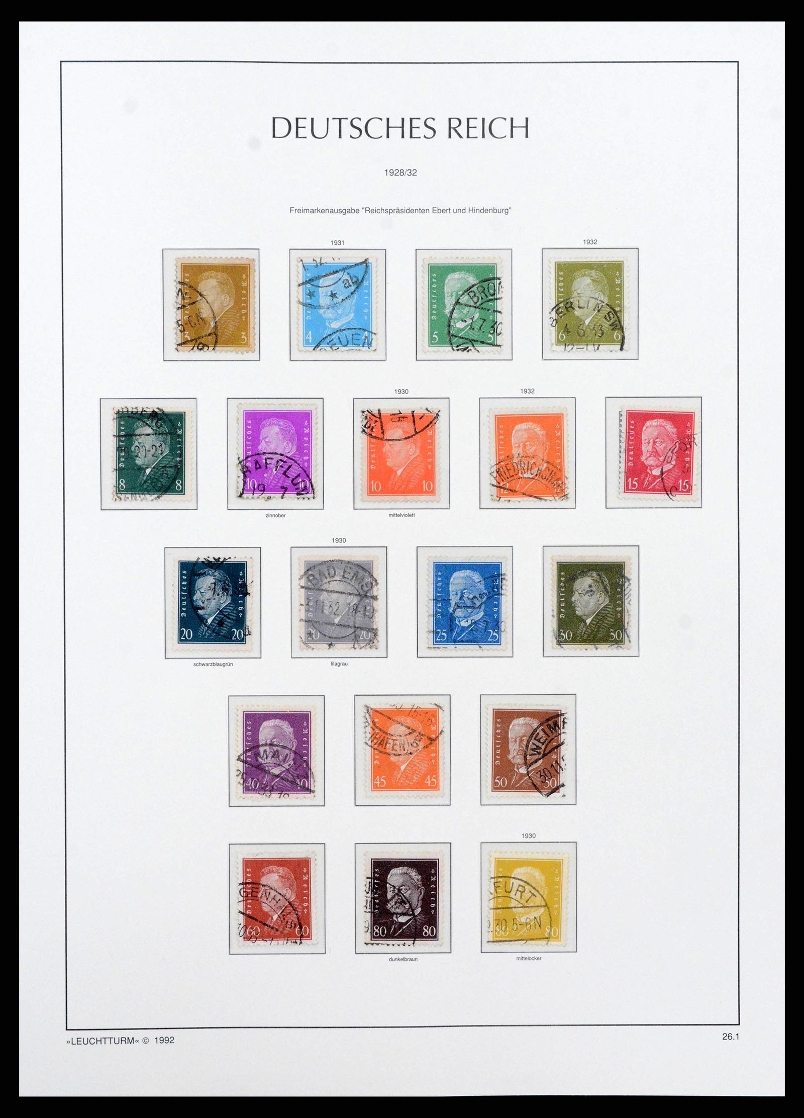 38528 0046 - Stamp collection 38528 German Reich 1872-1945.