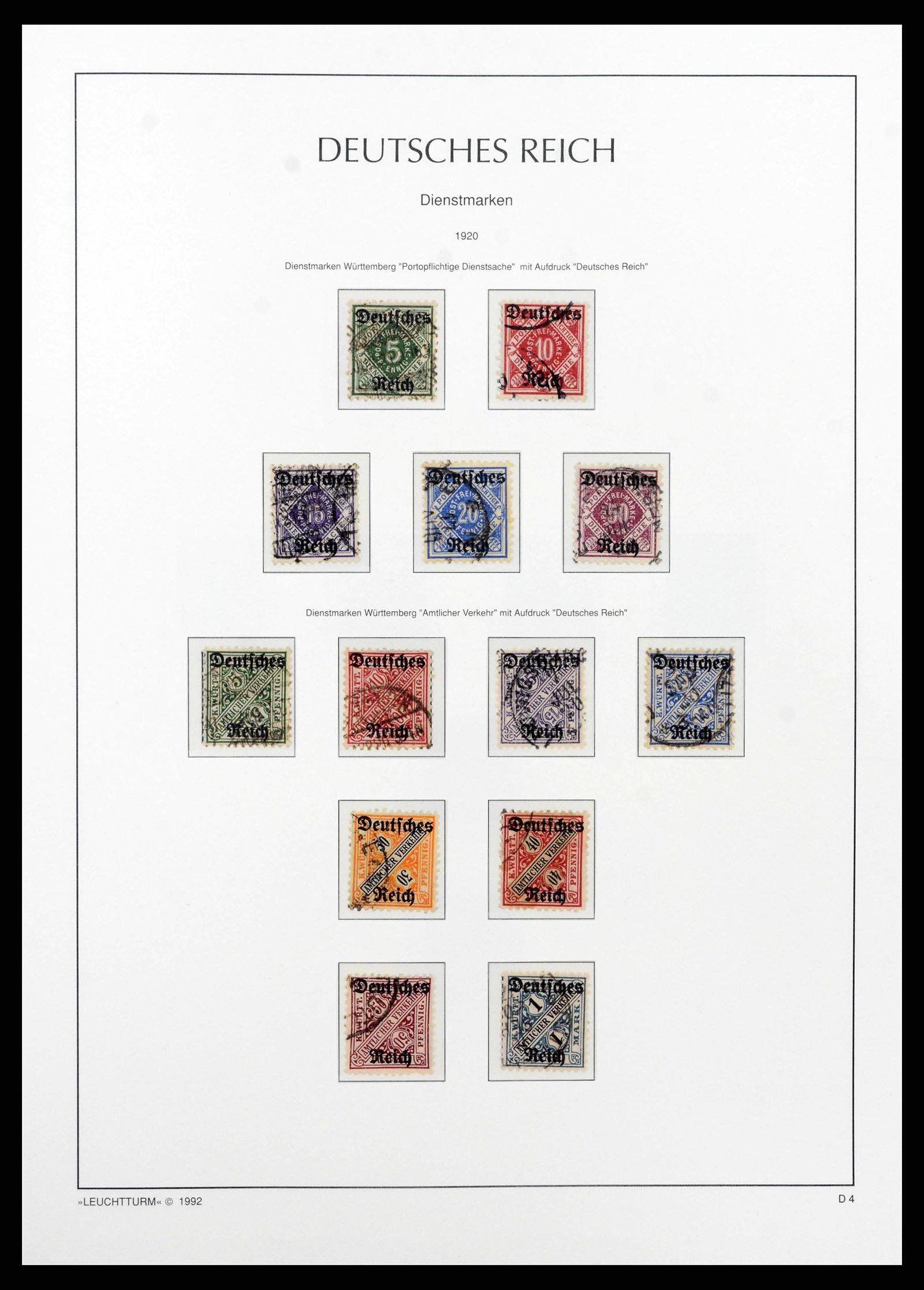 38528 0053 - Stamp collection 38528 German Reich 1872-1945.