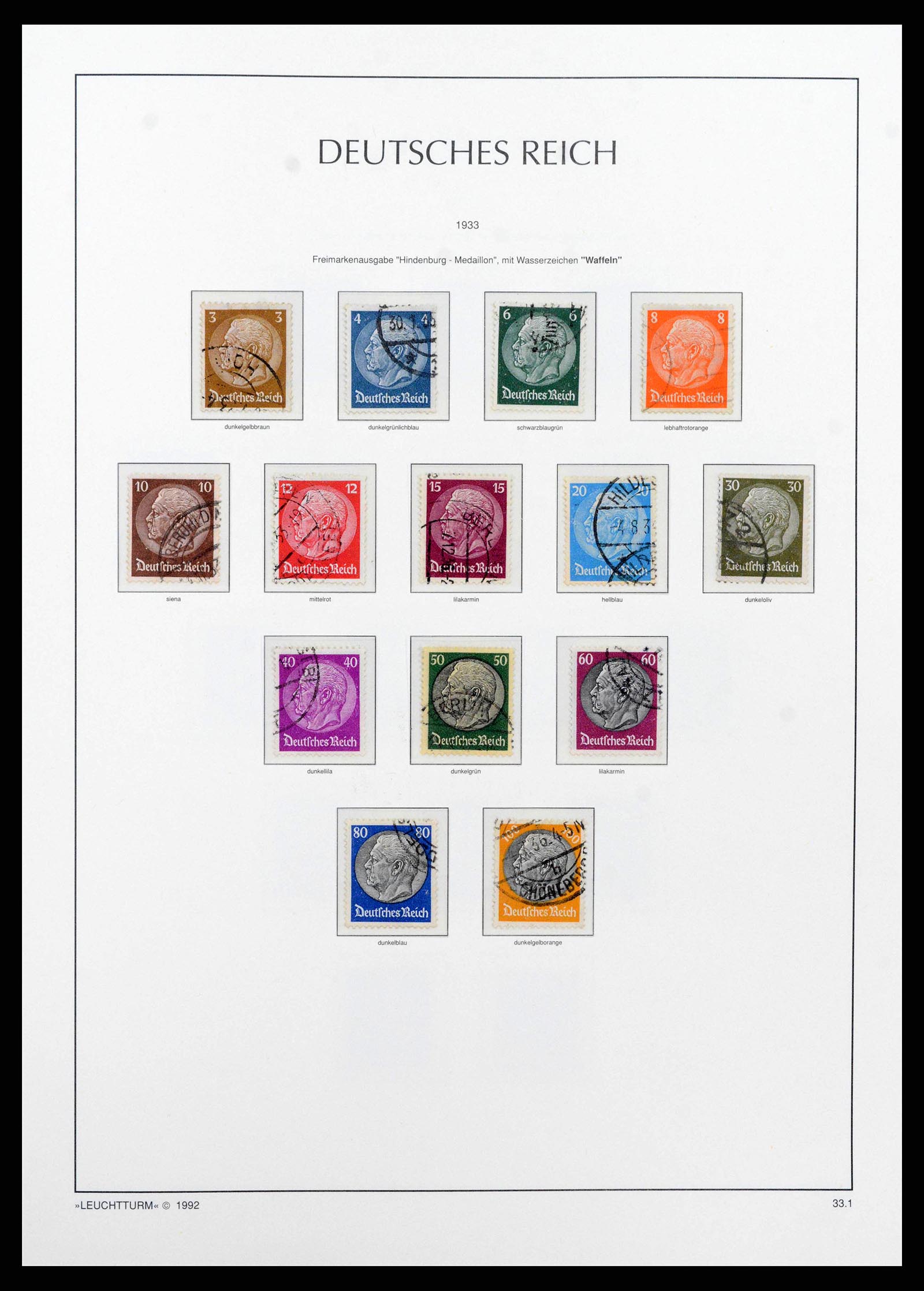 38528 0059 - Stamp collection 38528 German Reich 1872-1945.