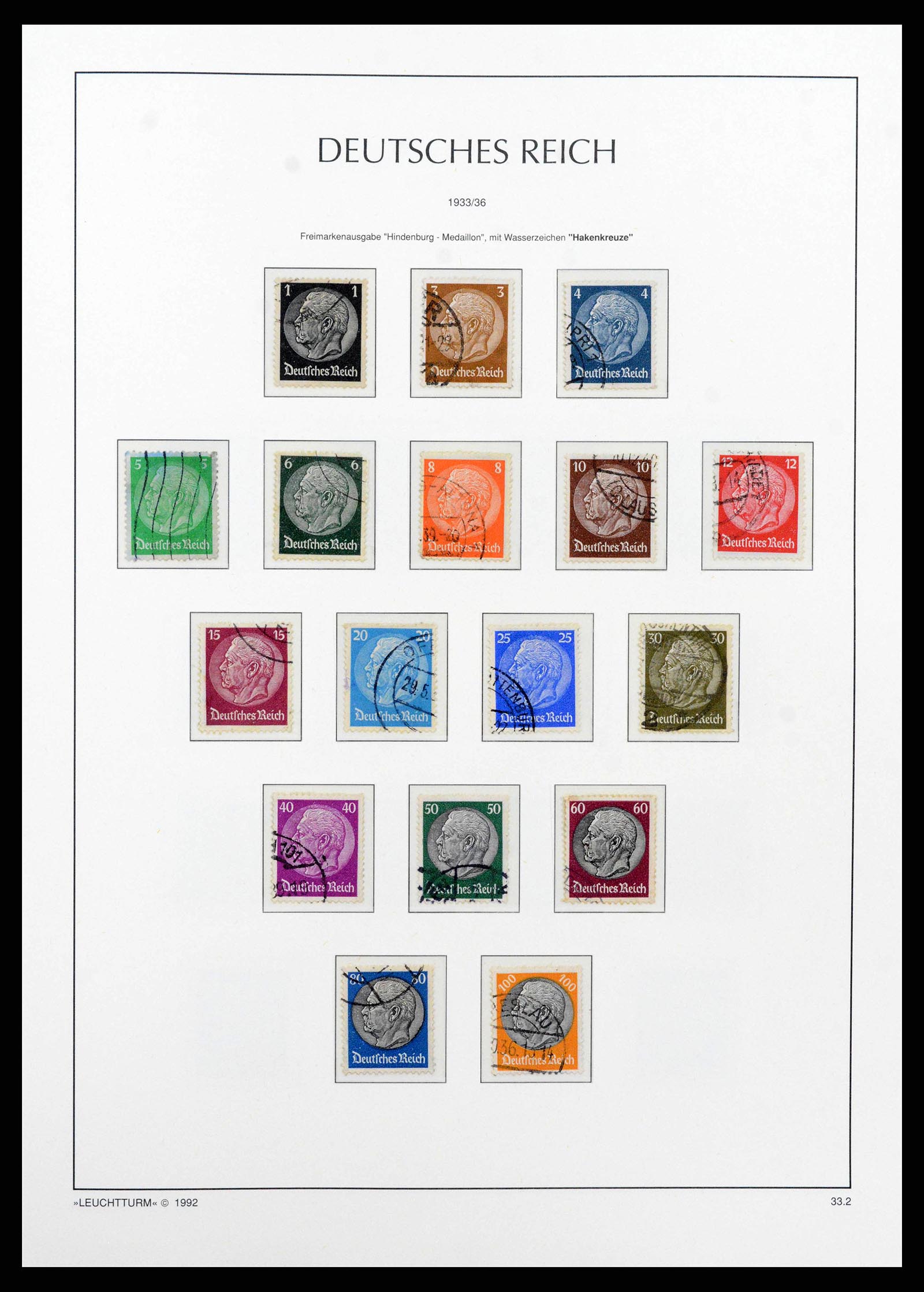 38528 0060 - Stamp collection 38528 German Reich 1872-1945.