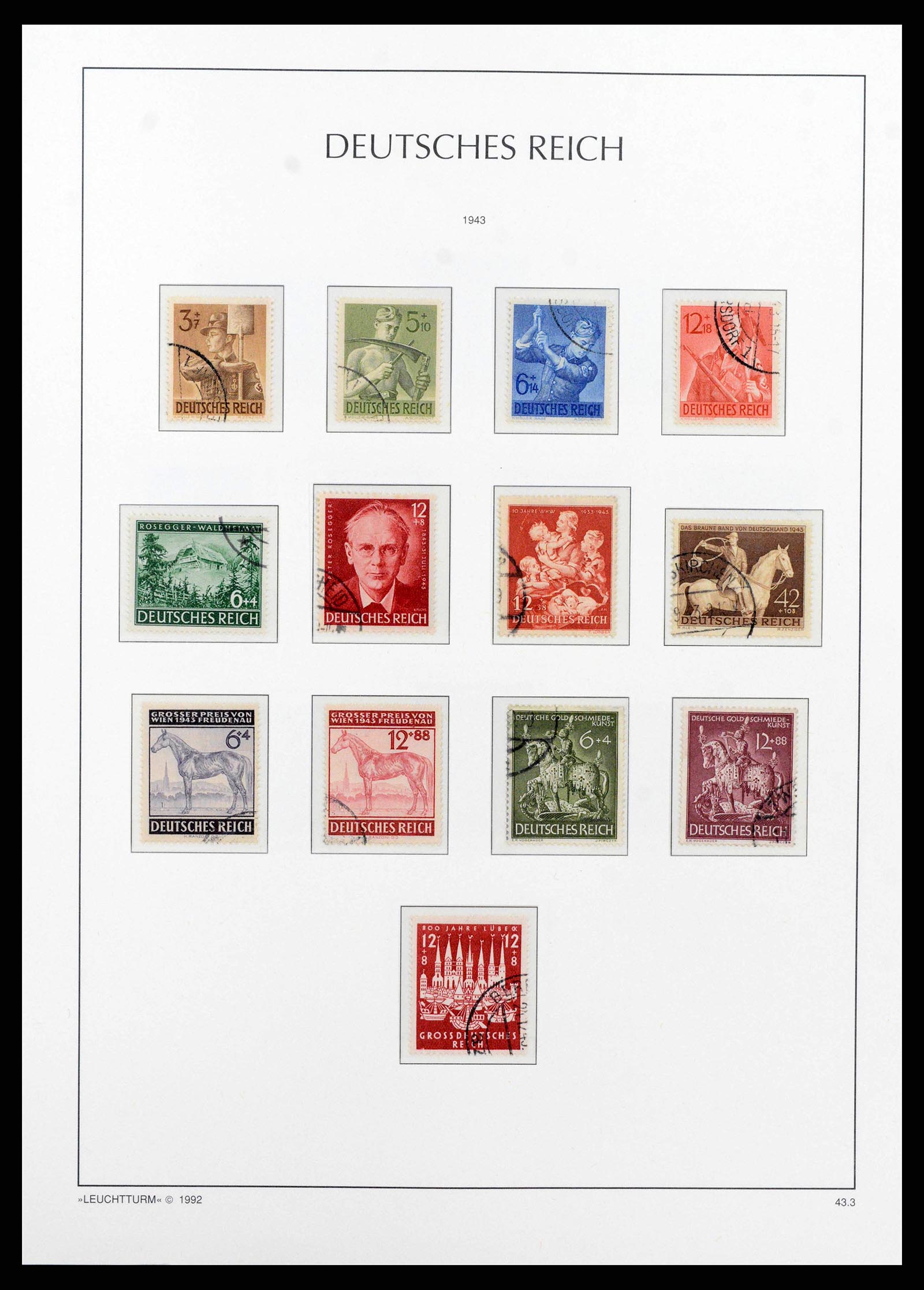 38528 0100 - Postzegelverzameling 38528 Duitse Rijk 1872-1945.