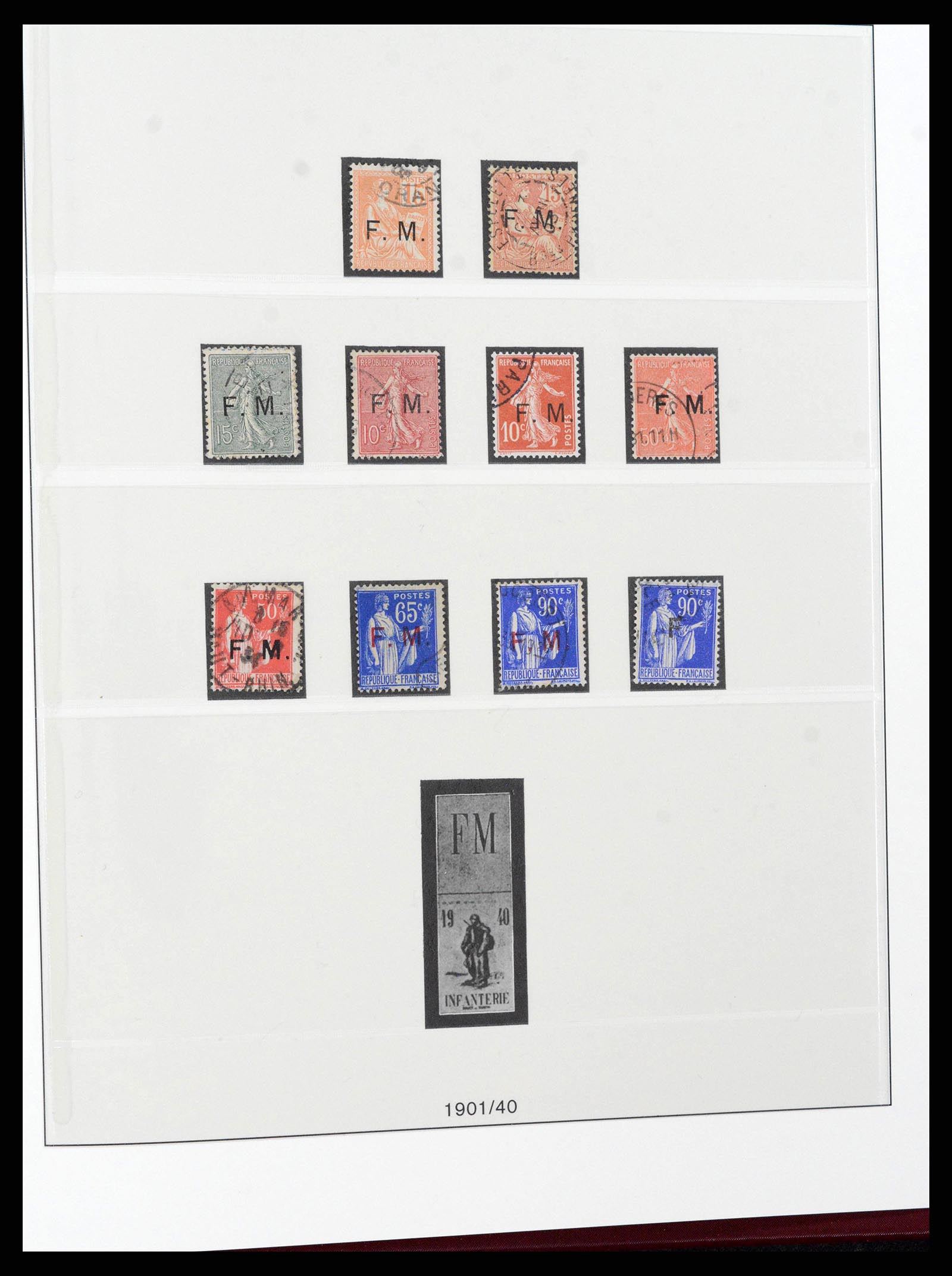 38530 0045 - Postzegelverzameling 38530 Frankrijk 1849-1991.