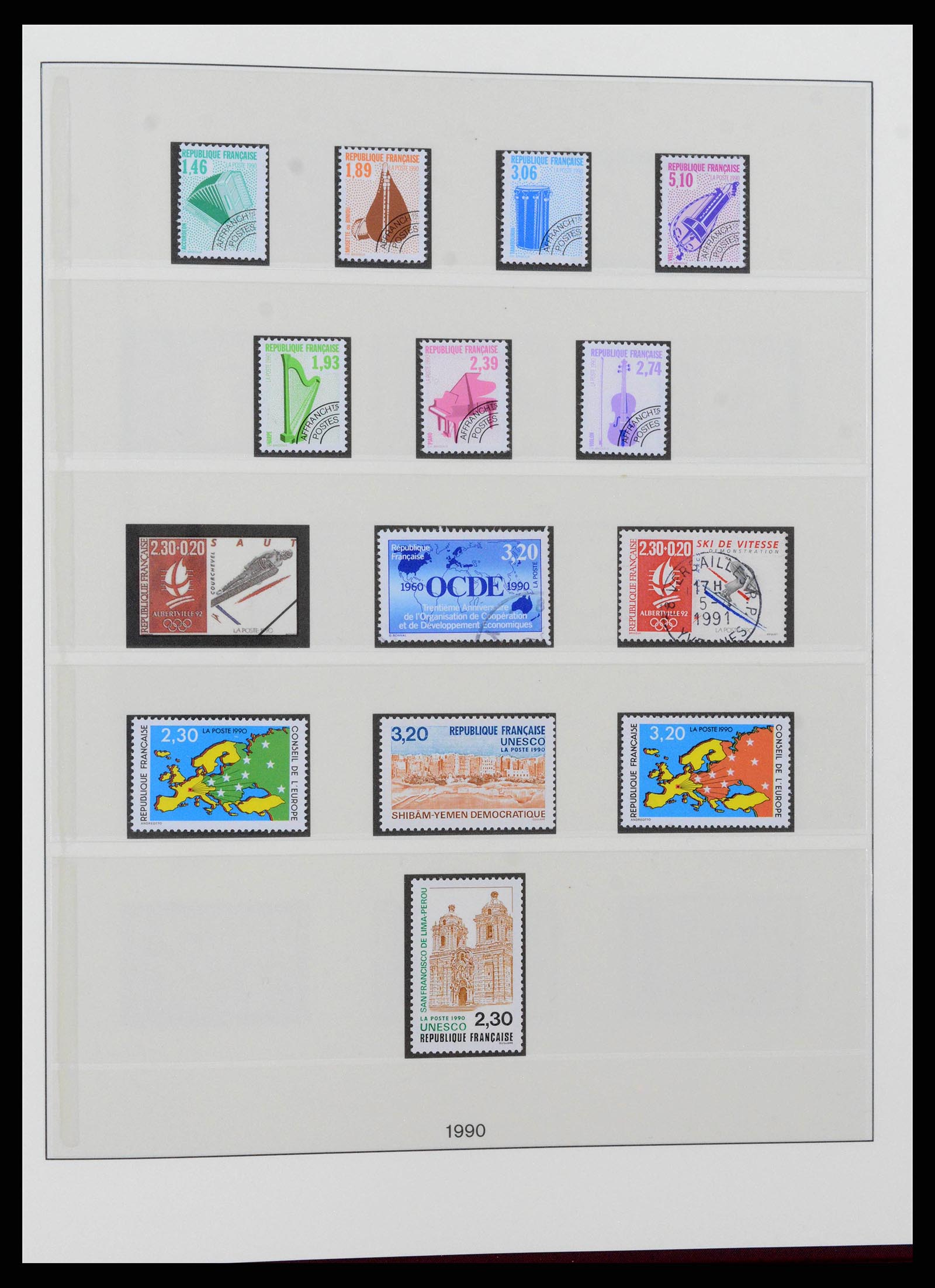 38530 0253 - Postzegelverzameling 38530 Frankrijk 1849-1991.