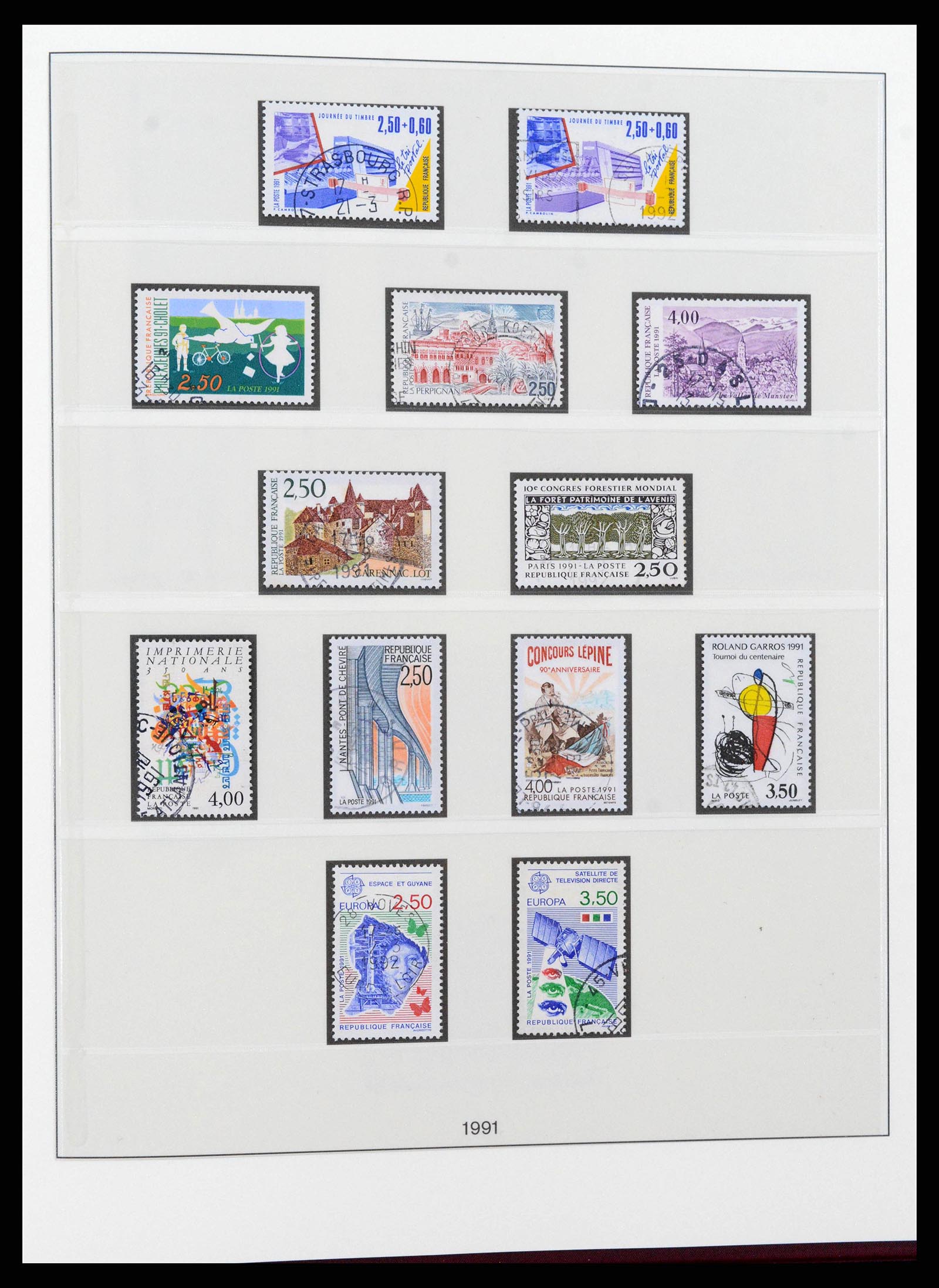 38530 0255 - Postzegelverzameling 38530 Frankrijk 1849-1991.