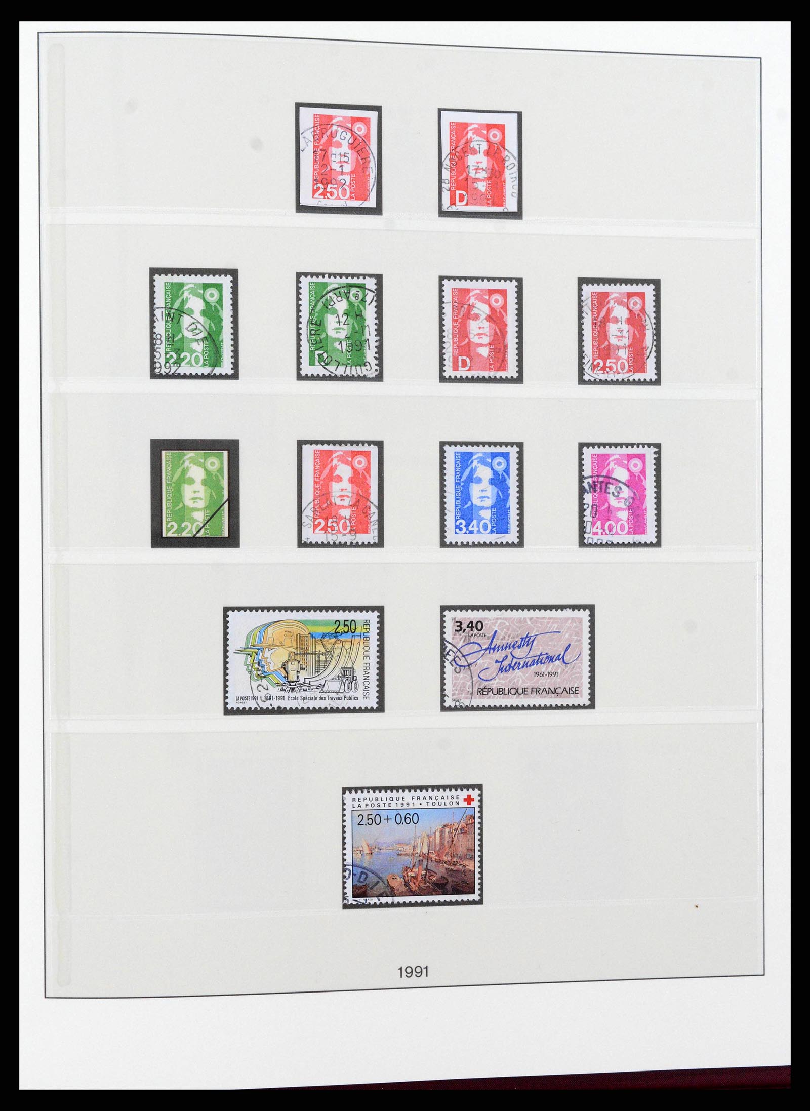 38530 0258 - Postzegelverzameling 38530 Frankrijk 1849-1991.