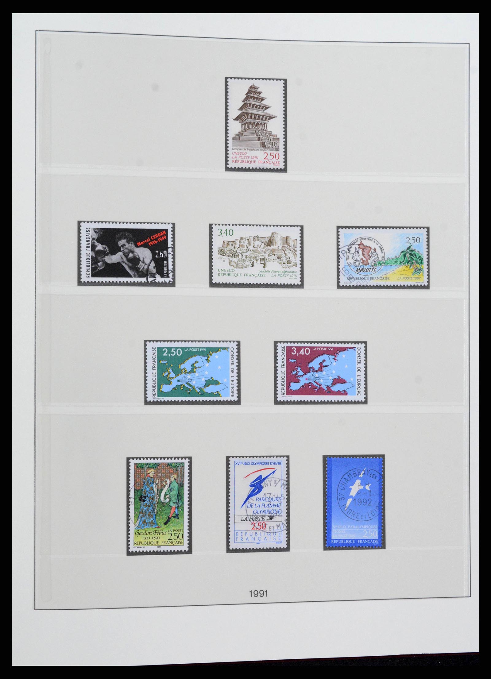 38530 0259 - Postzegelverzameling 38530 Frankrijk 1849-1991.