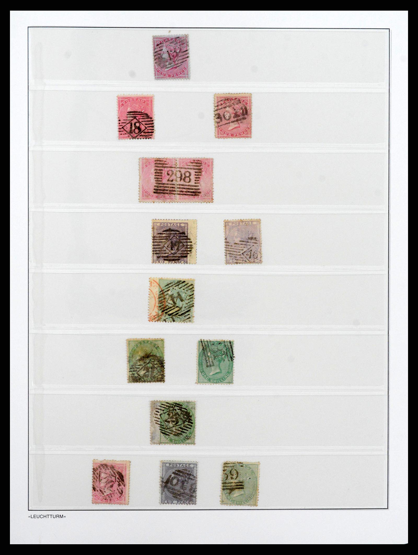 38531 0009 - Postzegelverzameling 38531 Engeland 1840-1930.