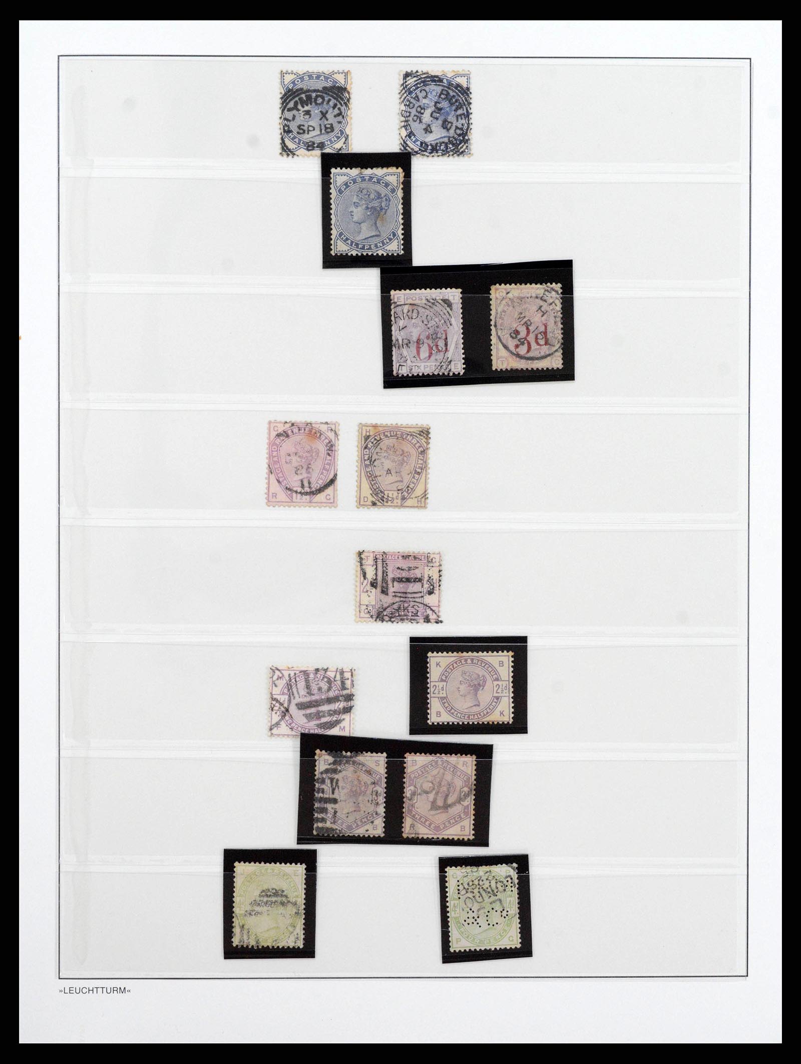 38531 0017 - Postzegelverzameling 38531 Engeland 1840-1930.