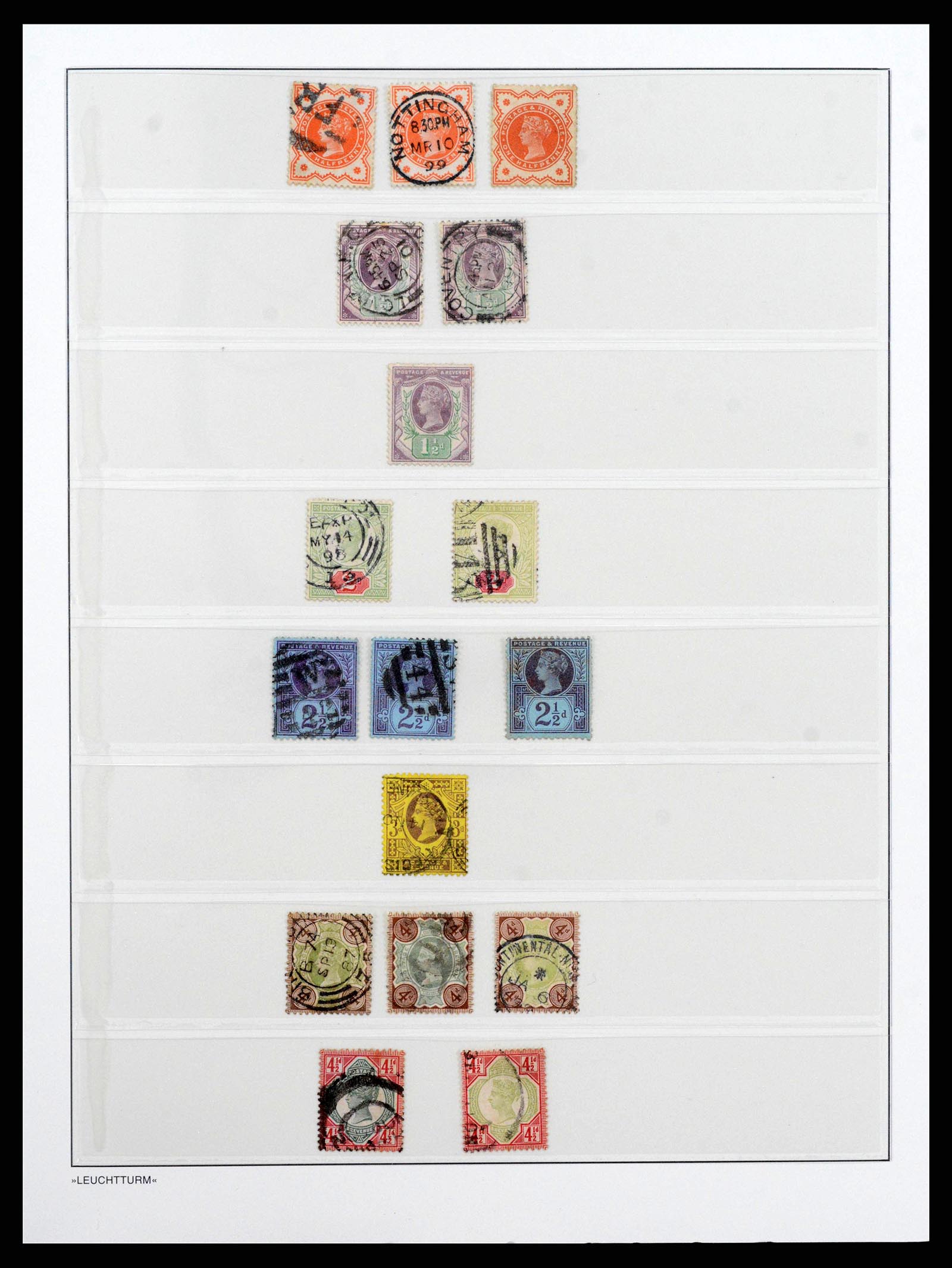 38531 0019 - Postzegelverzameling 38531 Engeland 1840-1930.