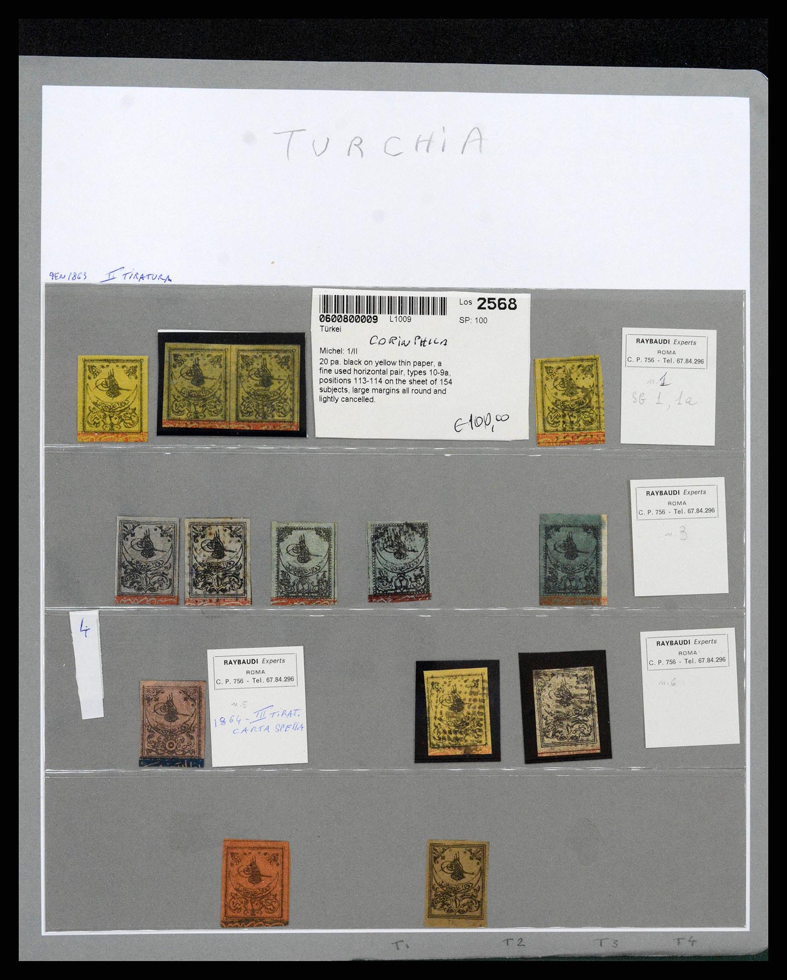 38532 0001 - Stamp collection 38532 Turkey 1863-1892.