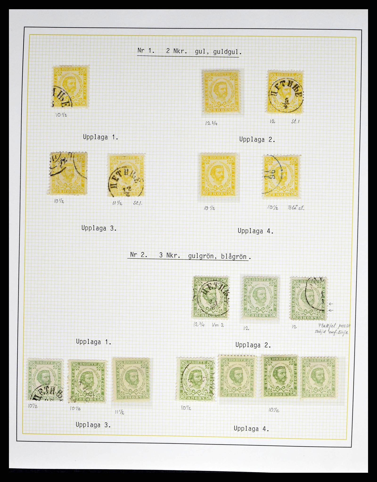 38534 0003 - Postzegelverzameling 38534 Montenegro 1874-1944.