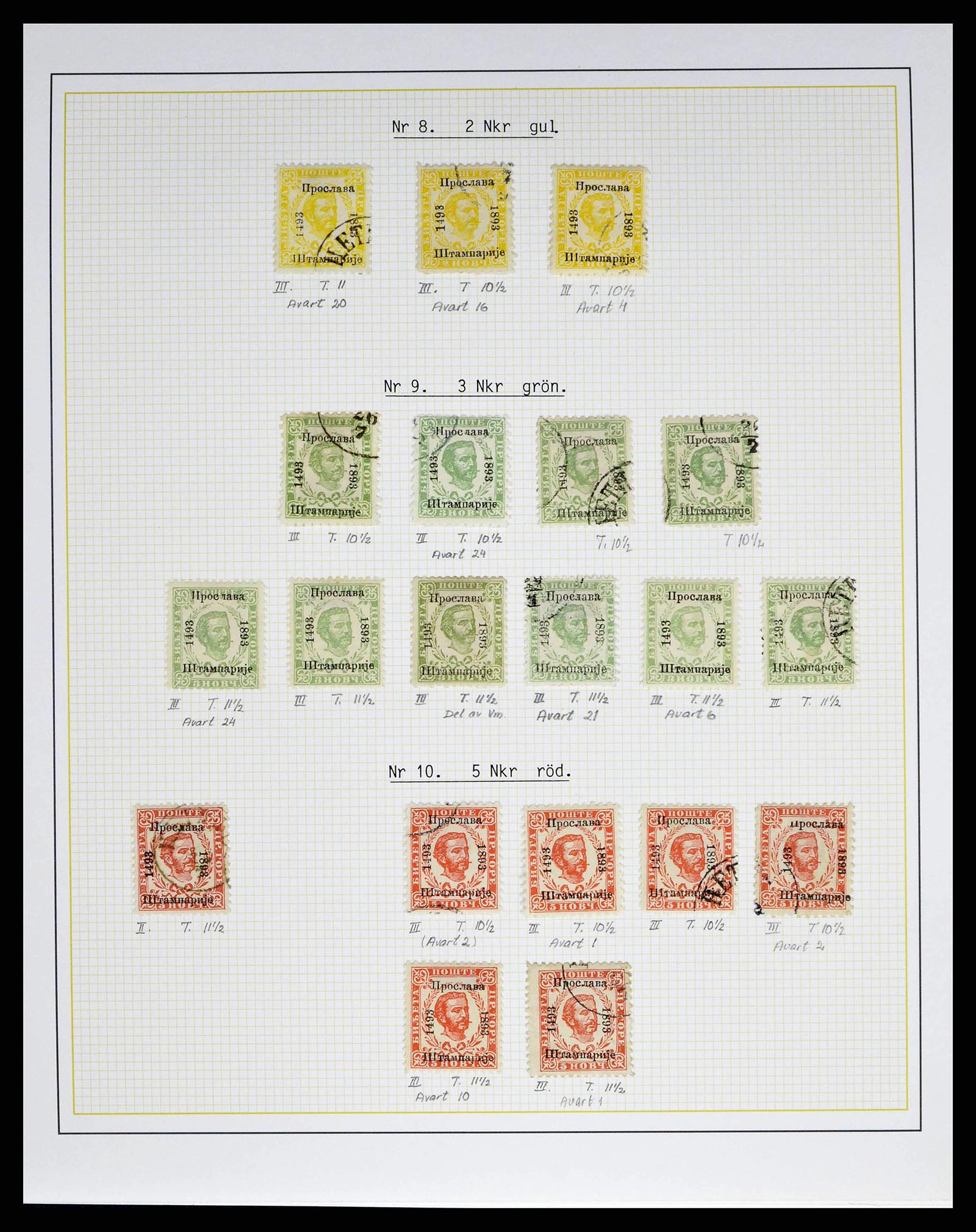 38534 0015 - Postzegelverzameling 38534 Montenegro 1874-1944.
