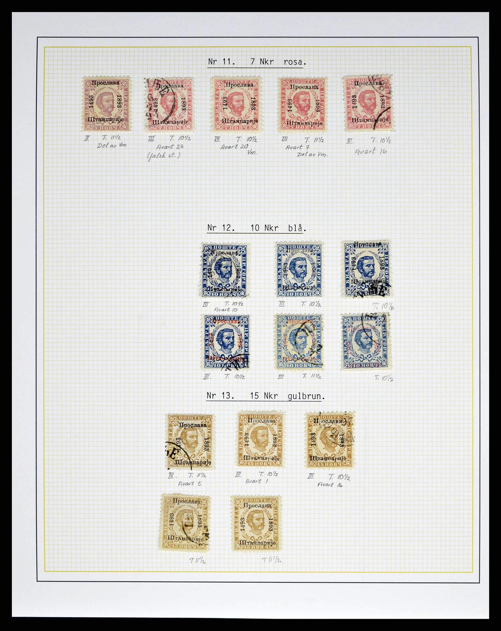 38534 0016 - Postzegelverzameling 38534 Montenegro 1874-1944.