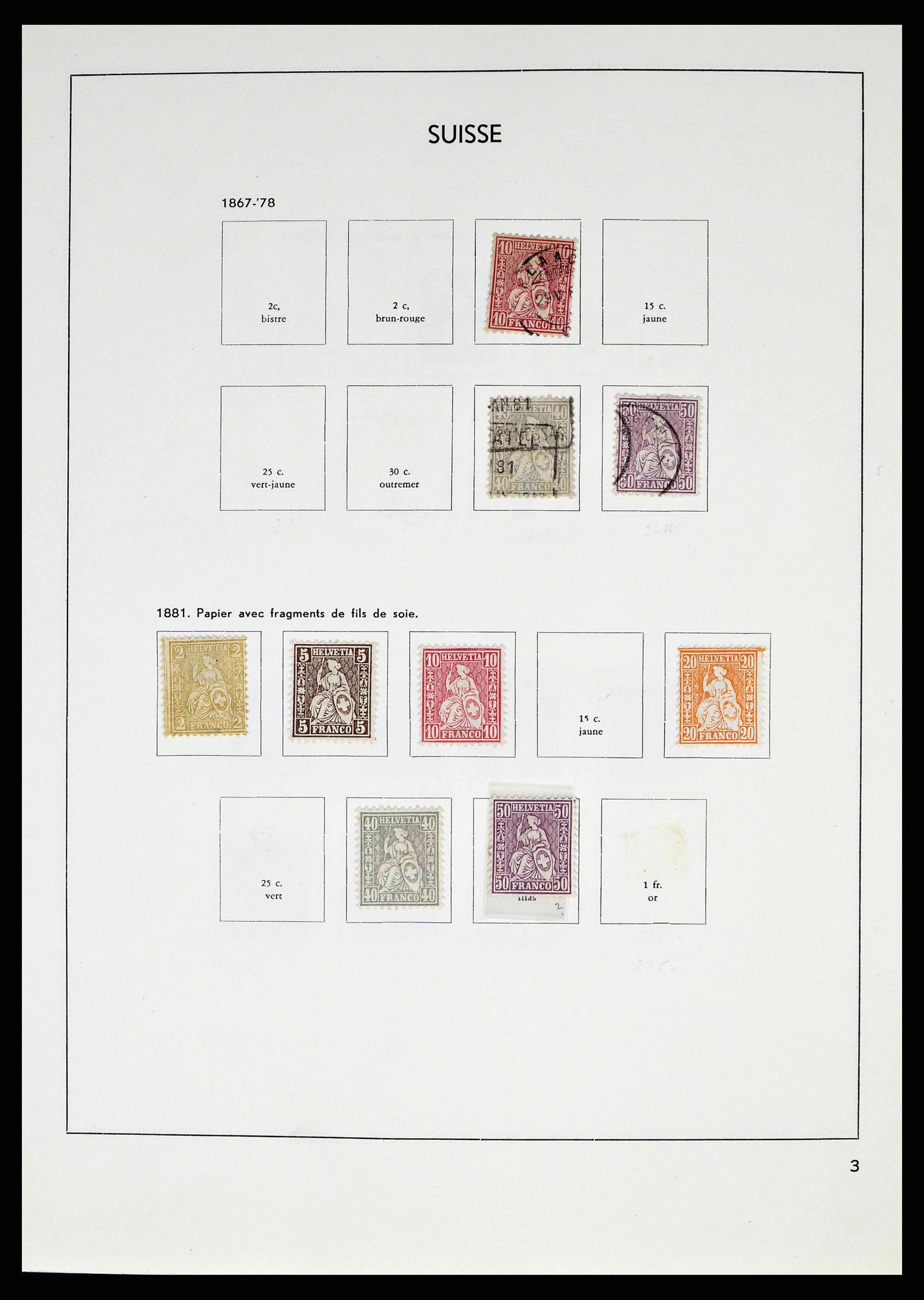 38537 0003 - Postzegelverzameling 38537 Zwitserland 1850-1962.