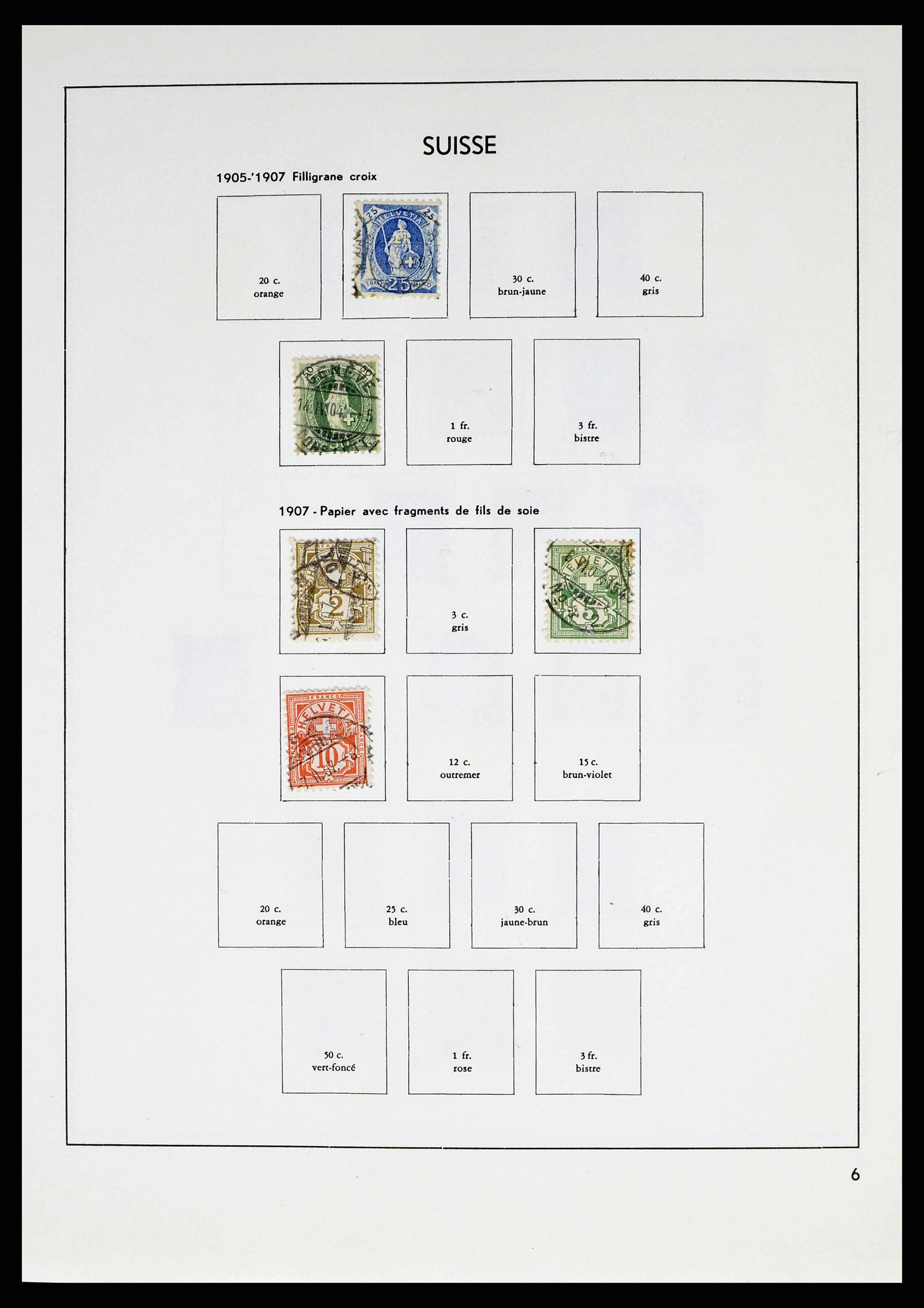 38537 0006 - Postzegelverzameling 38537 Zwitserland 1850-1962.