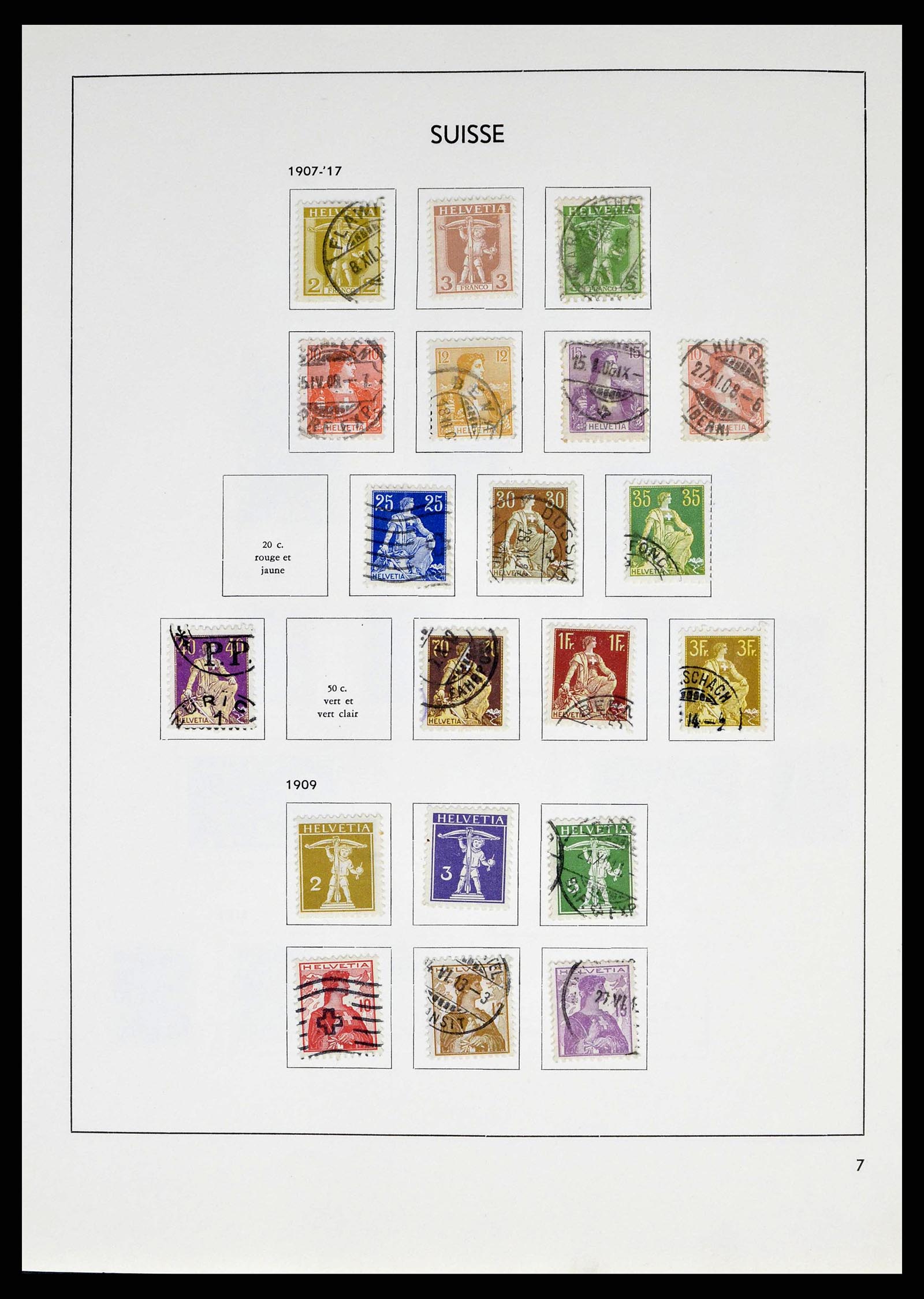 38537 0007 - Postzegelverzameling 38537 Zwitserland 1850-1962.