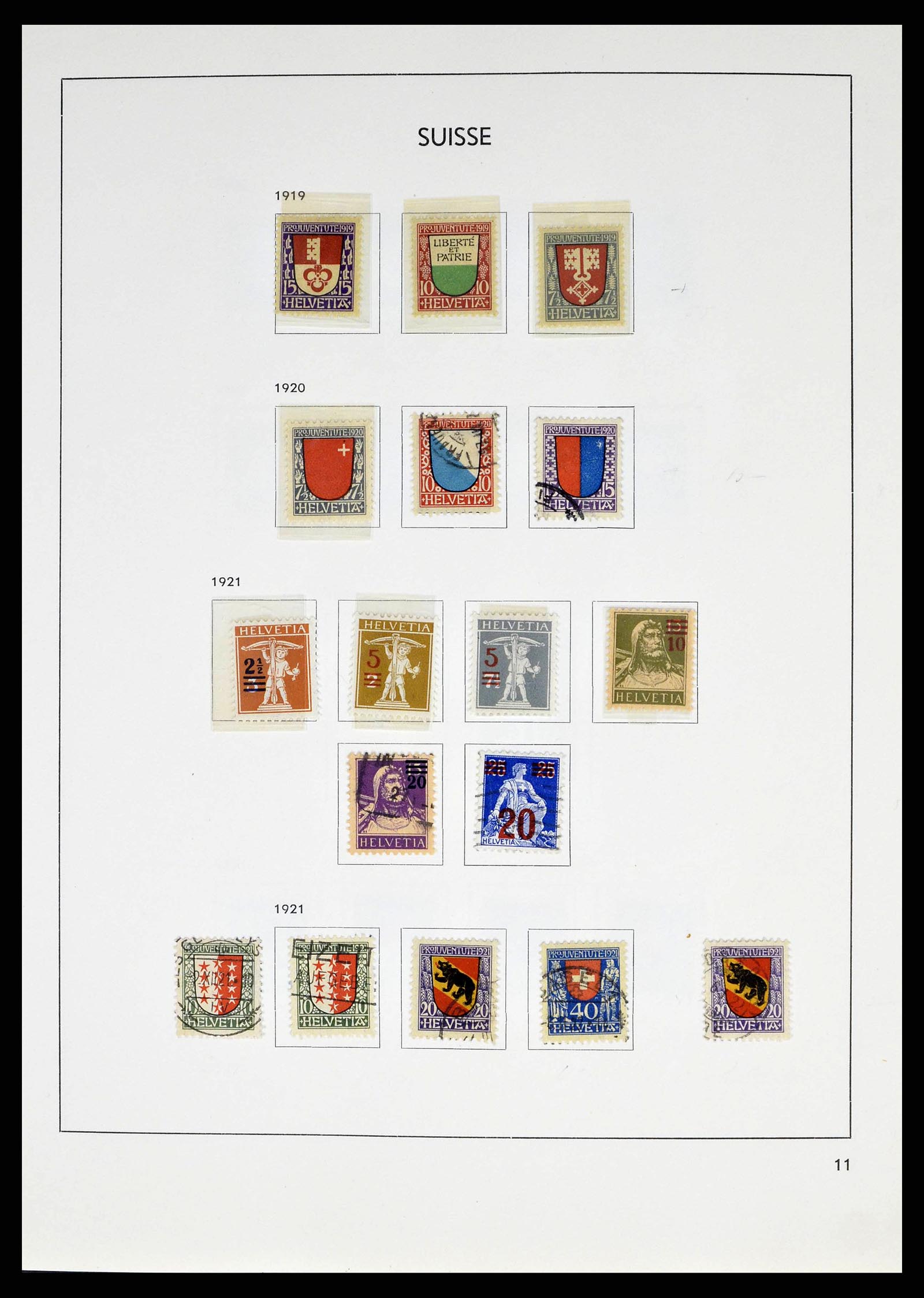 38537 0011 - Postzegelverzameling 38537 Zwitserland 1850-1962.
