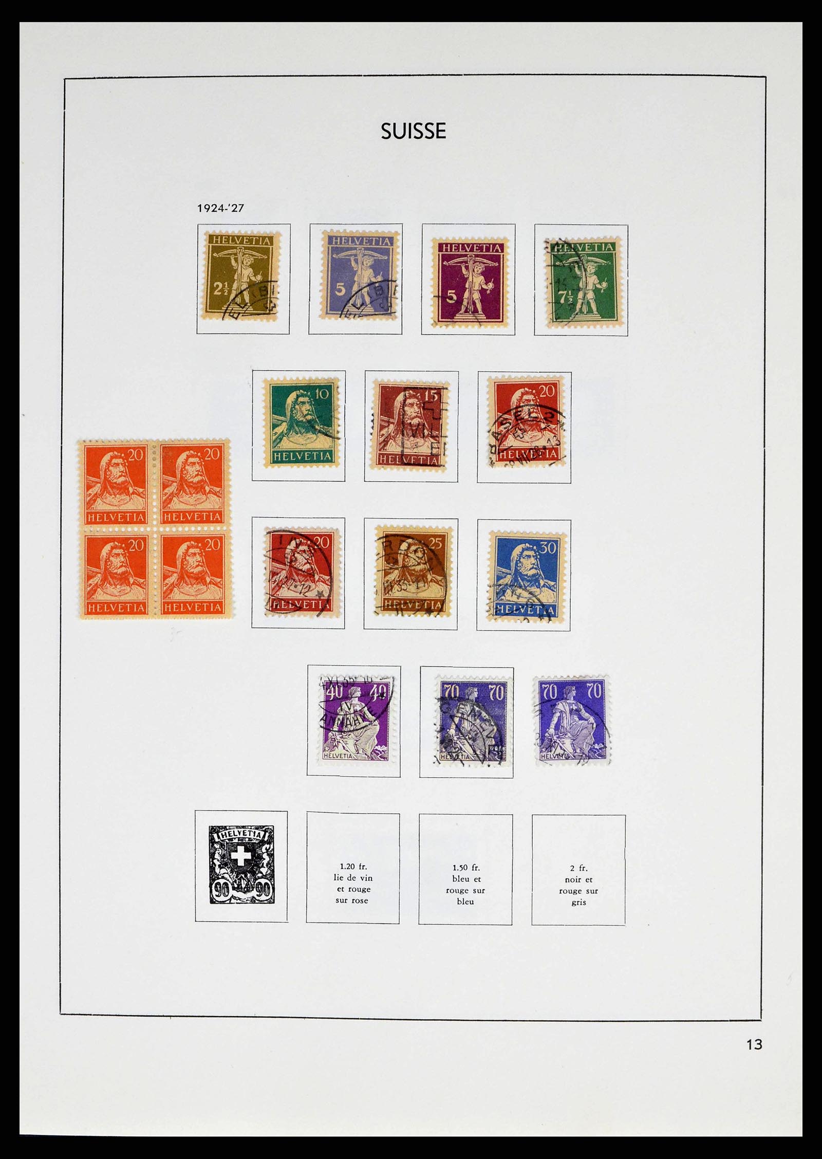 38537 0013 - Postzegelverzameling 38537 Zwitserland 1850-1962.