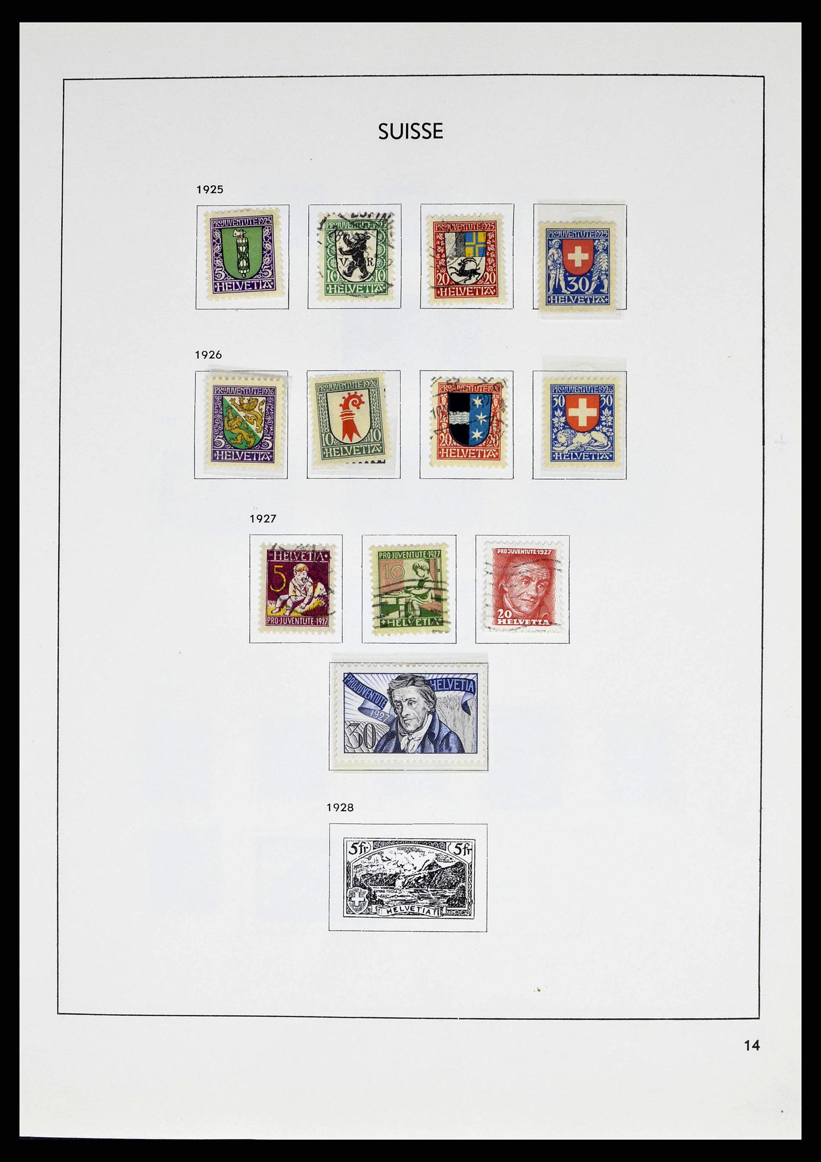 38537 0014 - Postzegelverzameling 38537 Zwitserland 1850-1962.