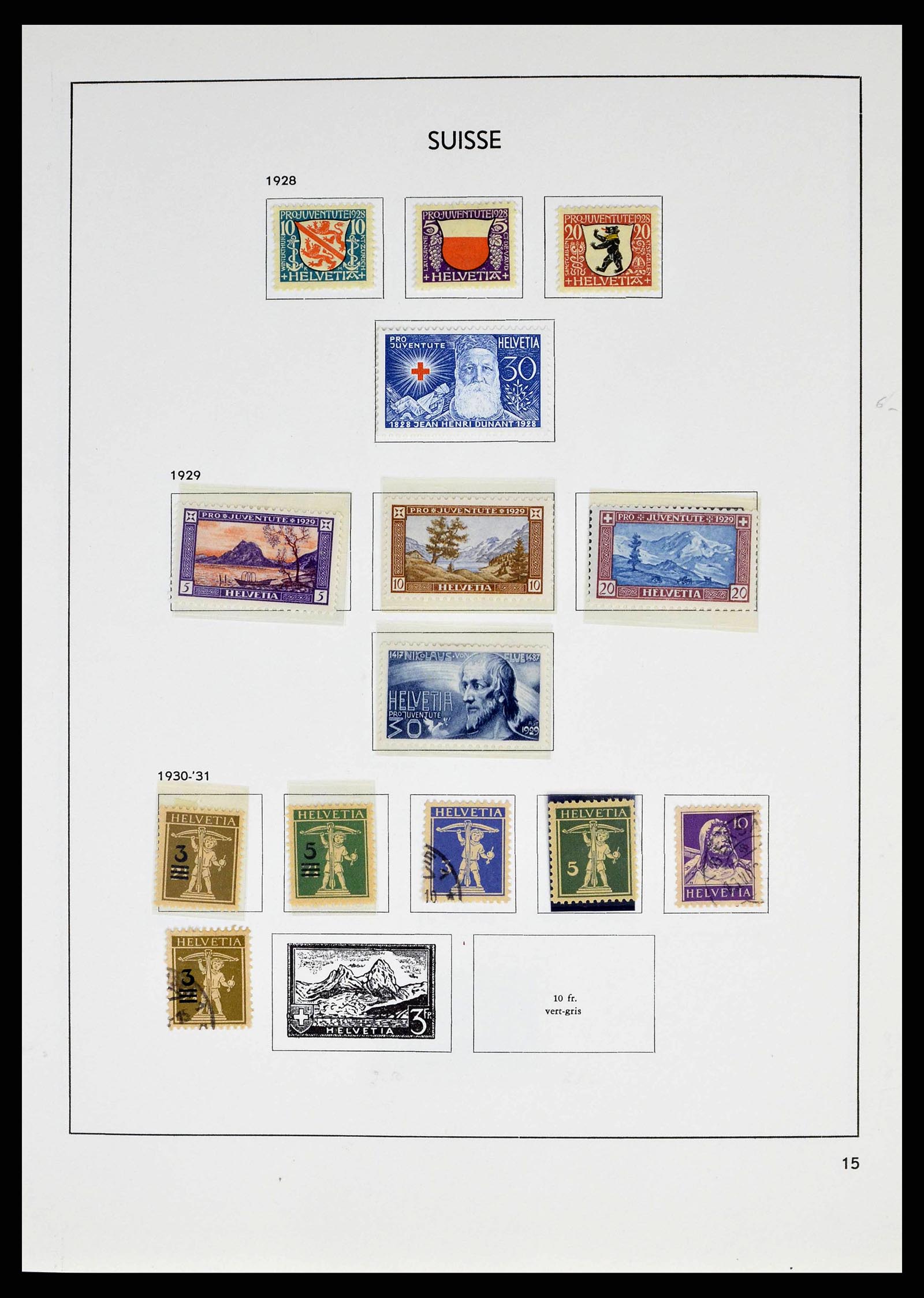 38537 0015 - Postzegelverzameling 38537 Zwitserland 1850-1962.