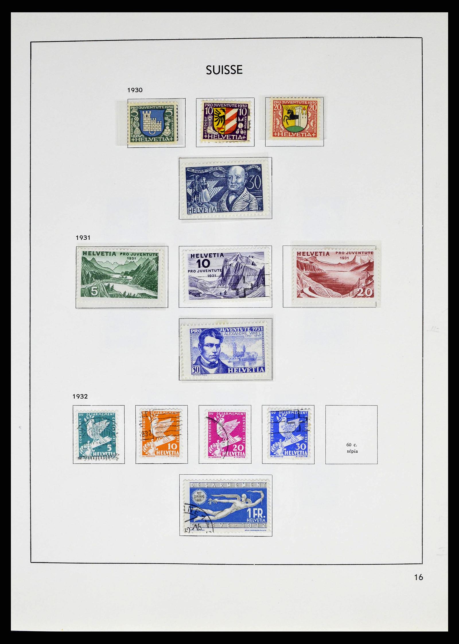 38537 0016 - Stamp collection 38537 Switzerland 1850-1962.