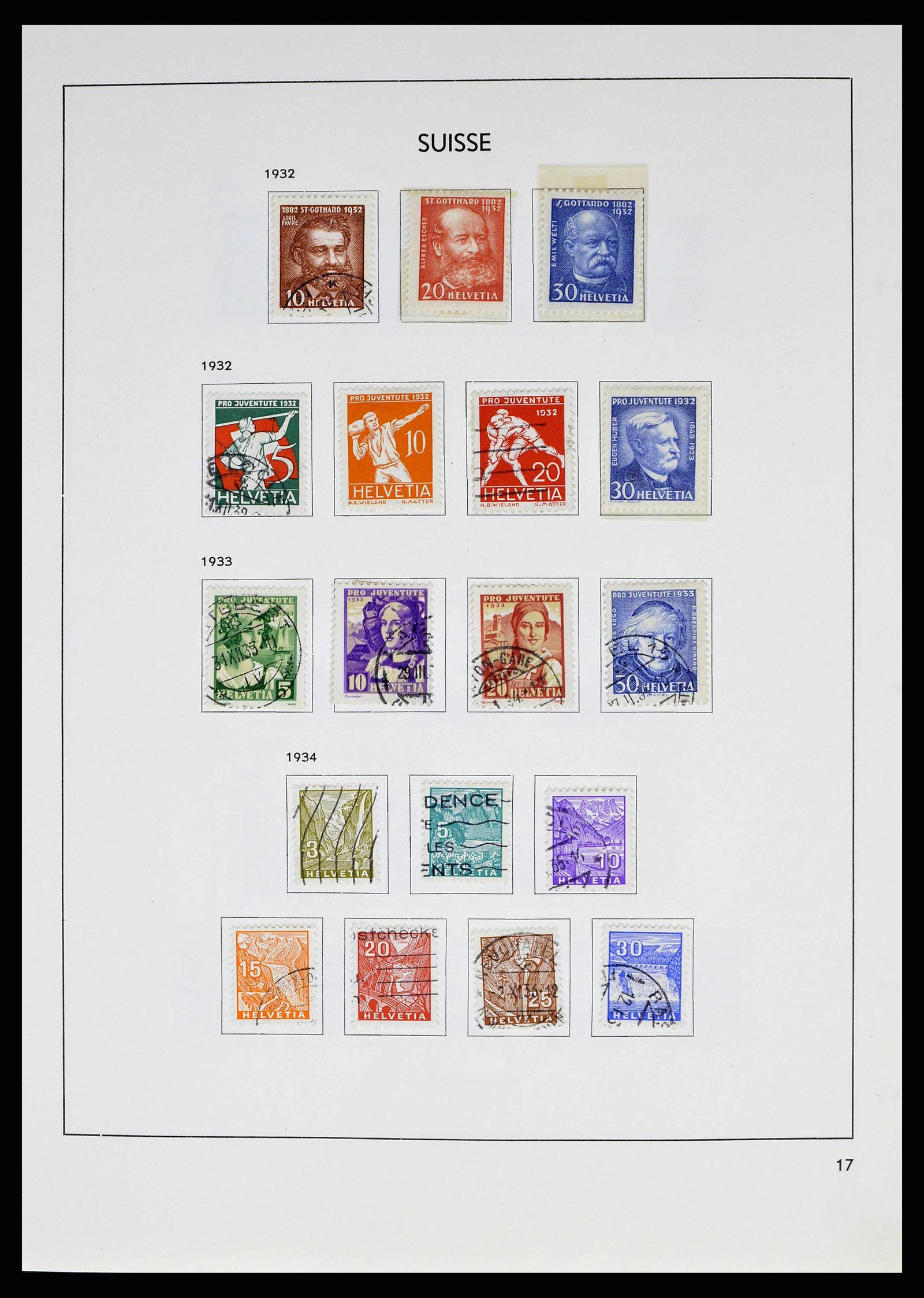 38537 0017 - Stamp collection 38537 Switzerland 1850-1962.