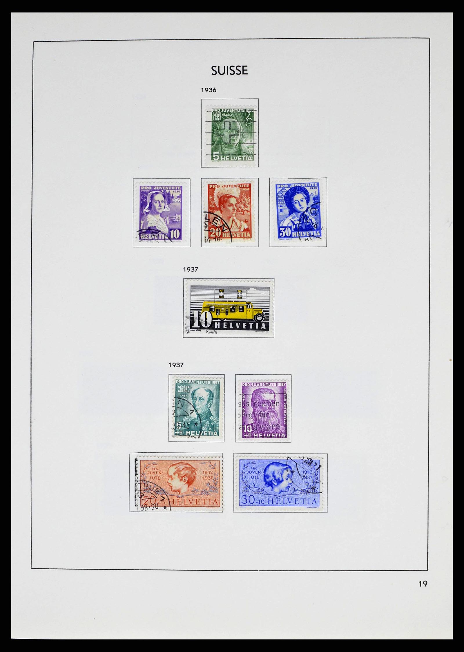 38537 0019 - Postzegelverzameling 38537 Zwitserland 1850-1962.