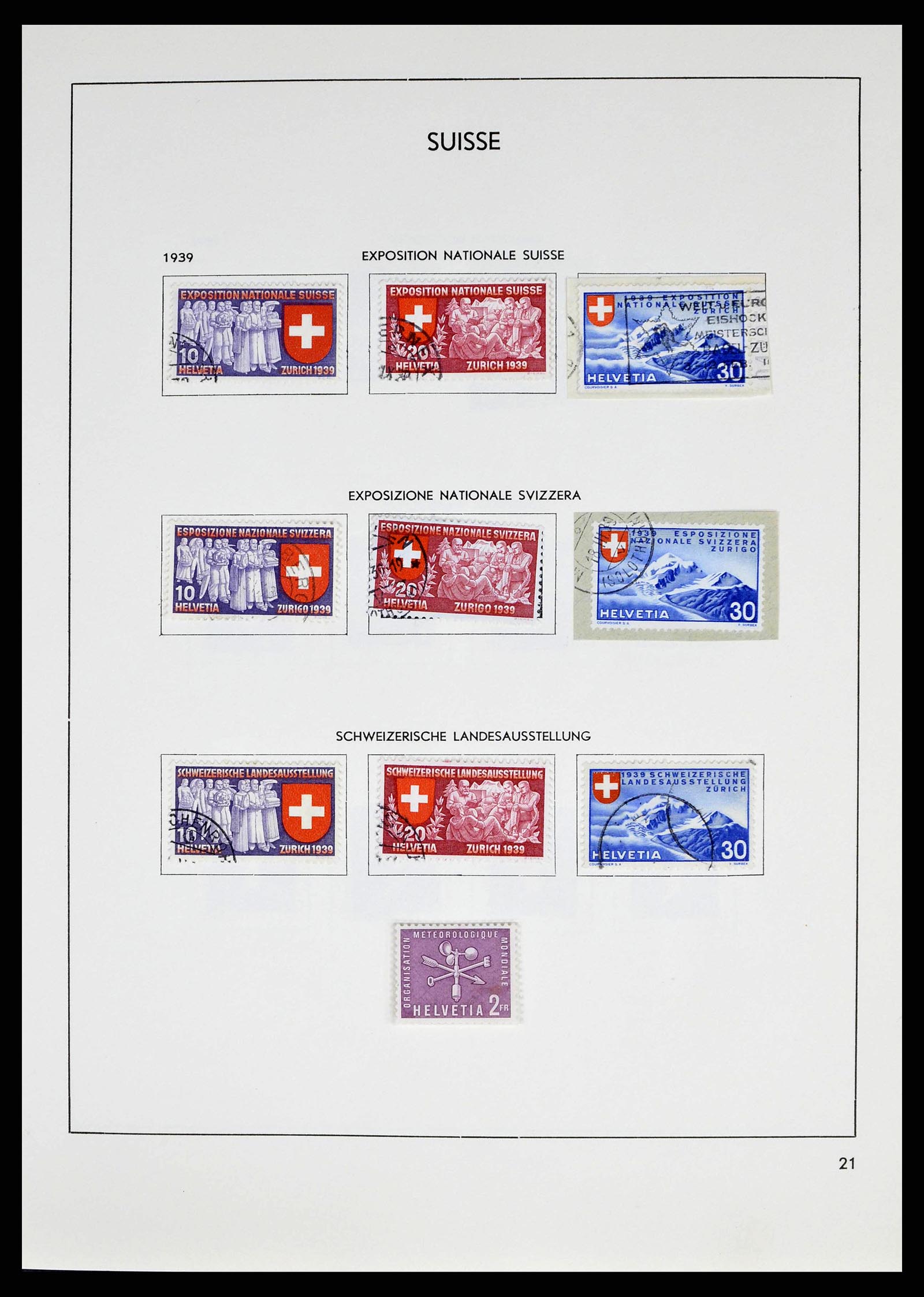 38537 0021 - Stamp collection 38537 Switzerland 1850-1962.