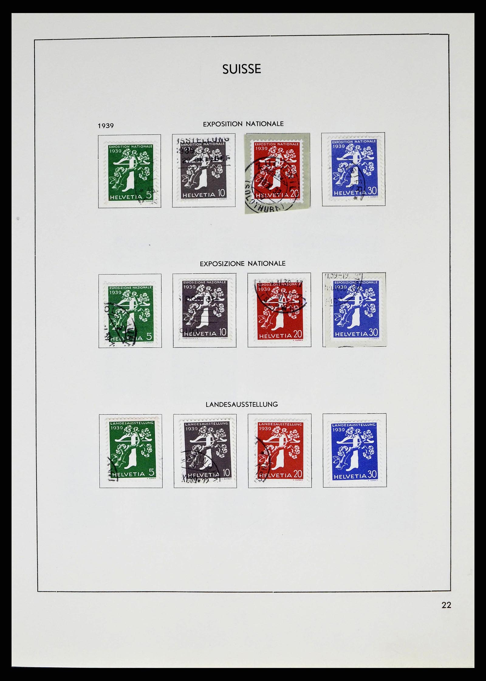 38537 0022 - Stamp collection 38537 Switzerland 1850-1962.