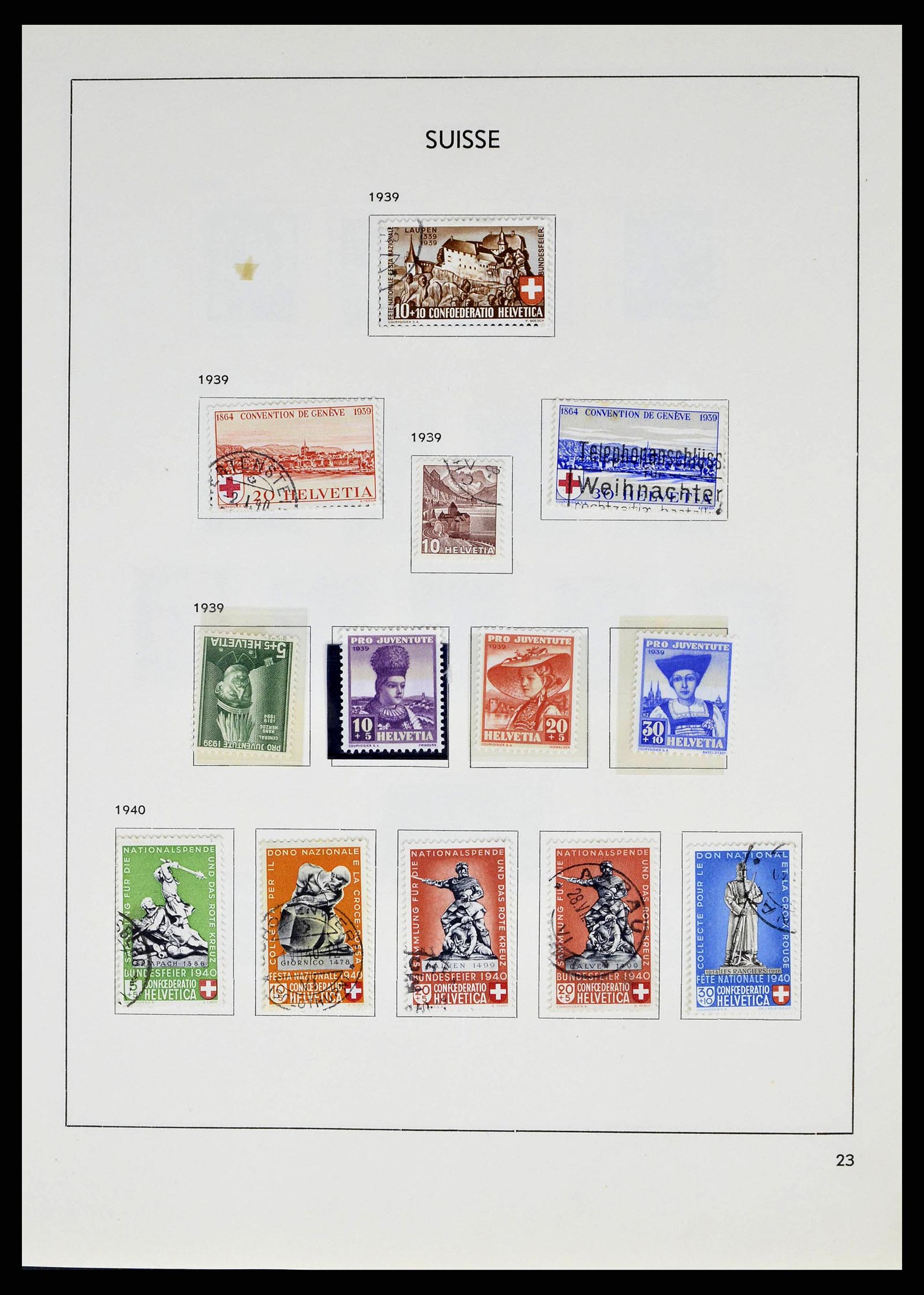 38537 0023 - Stamp collection 38537 Switzerland 1850-1962.
