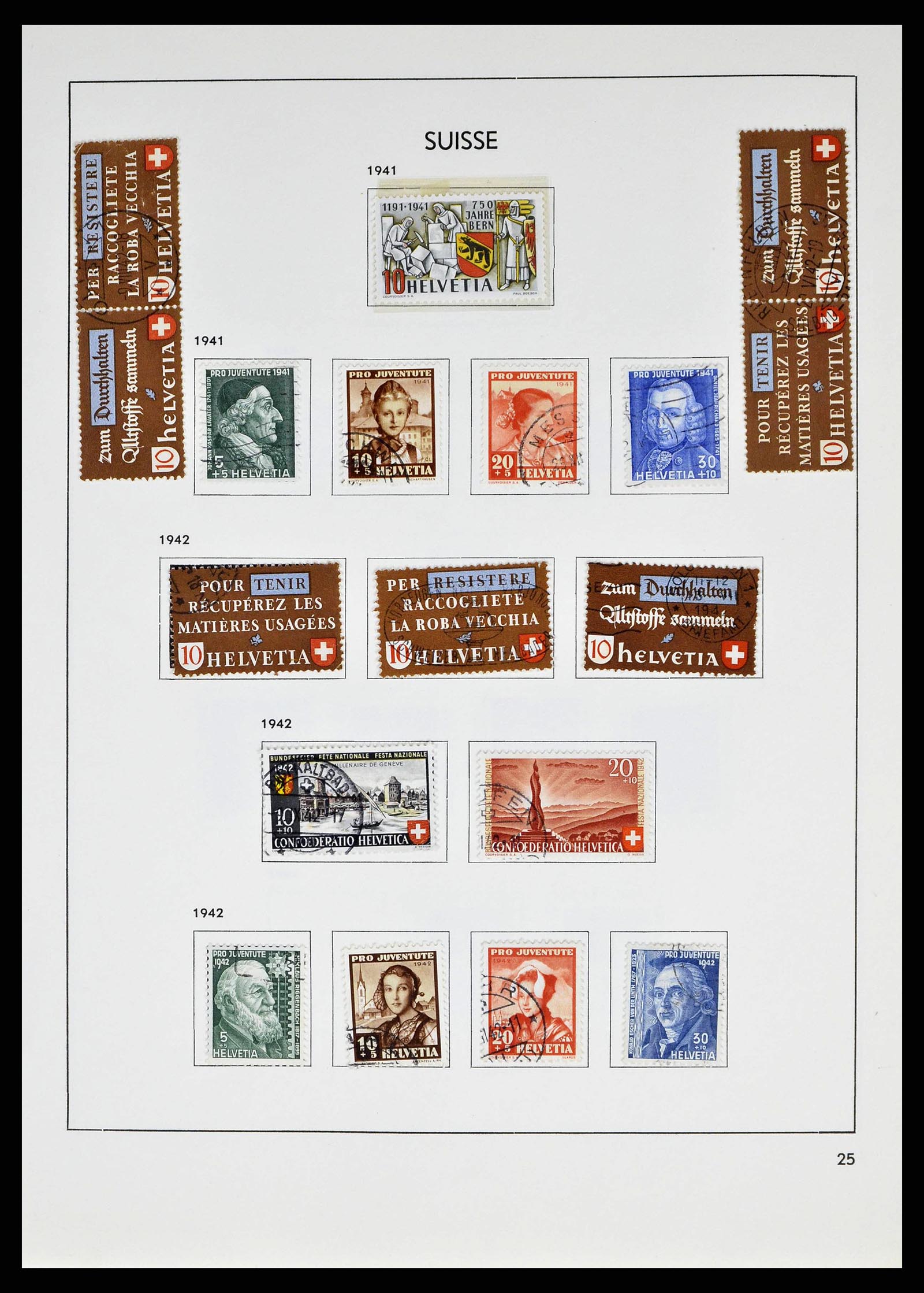 38537 0025 - Stamp collection 38537 Switzerland 1850-1962.