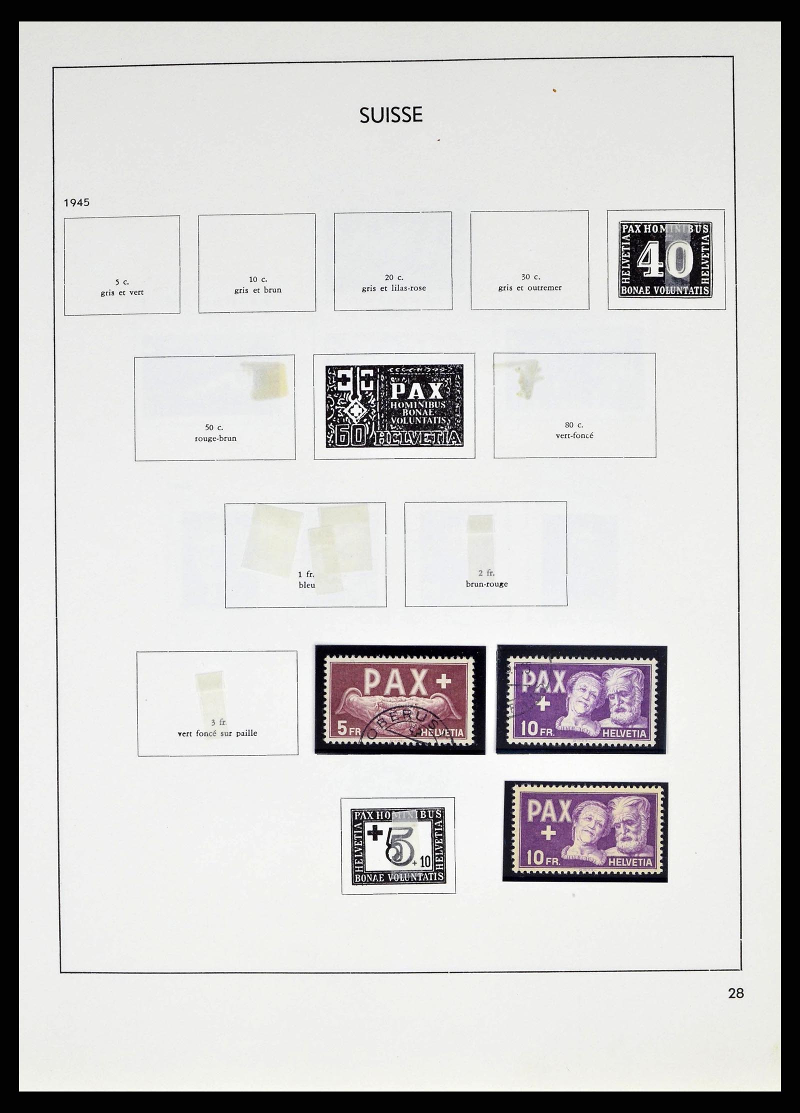 38537 0028 - Stamp collection 38537 Switzerland 1850-1962.
