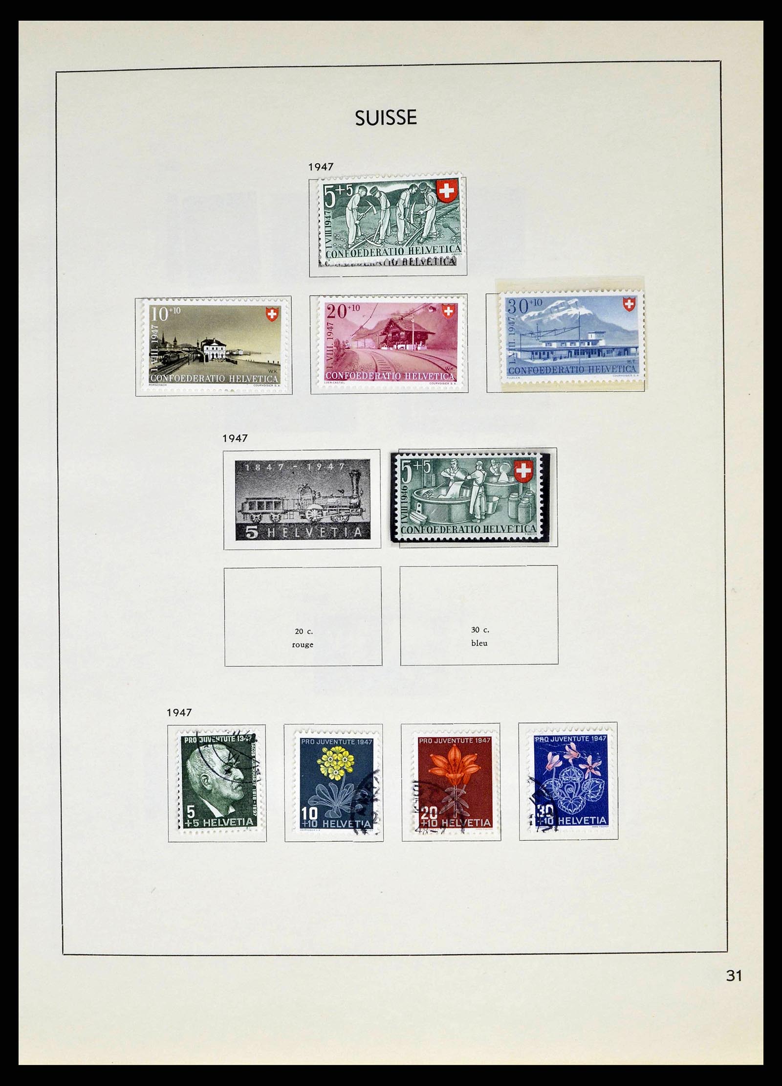 38537 0031 - Stamp collection 38537 Switzerland 1850-1962.