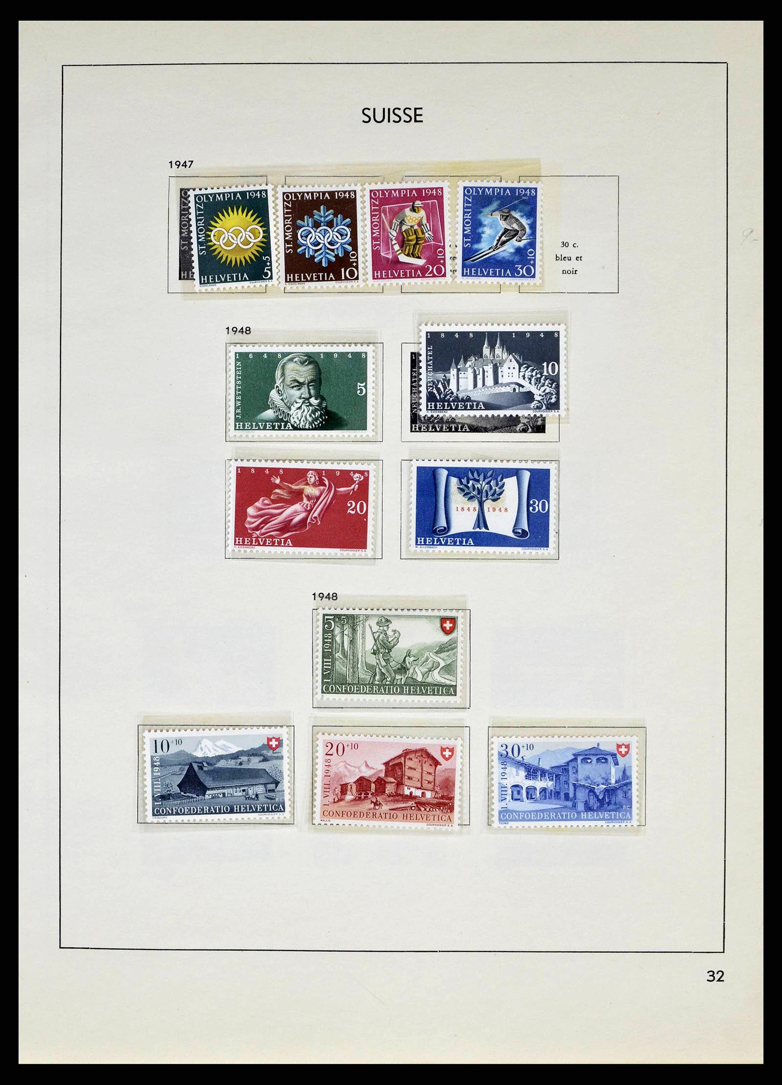 38537 0032 - Stamp collection 38537 Switzerland 1850-1962.