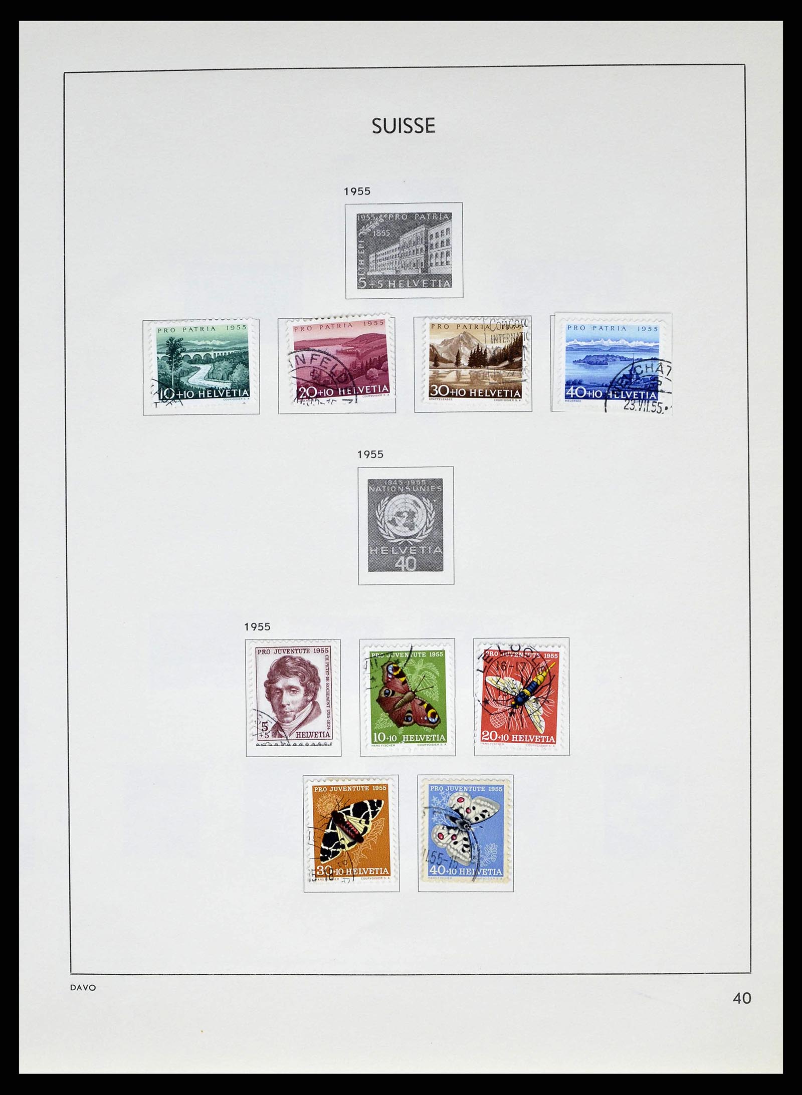 38537 0040 - Stamp collection 38537 Switzerland 1850-1962.