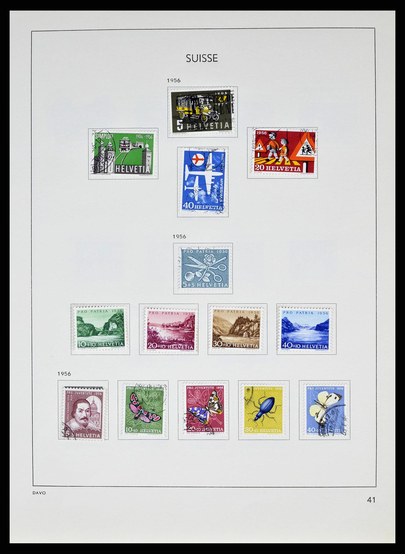 38537 0041 - Stamp collection 38537 Switzerland 1850-1962.