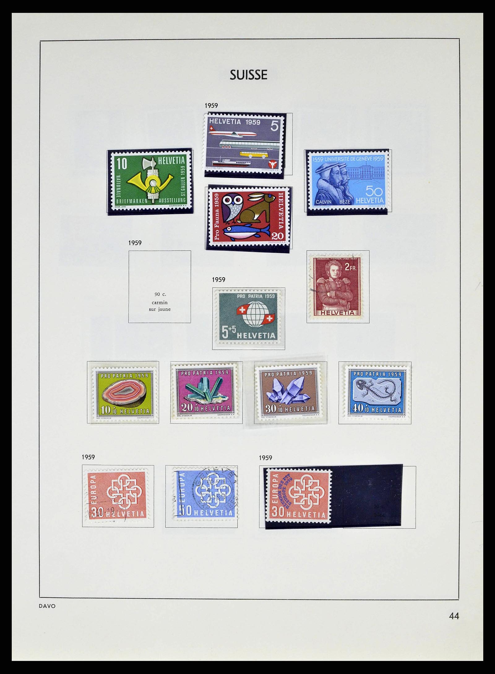 38537 0044 - Stamp collection 38537 Switzerland 1850-1962.