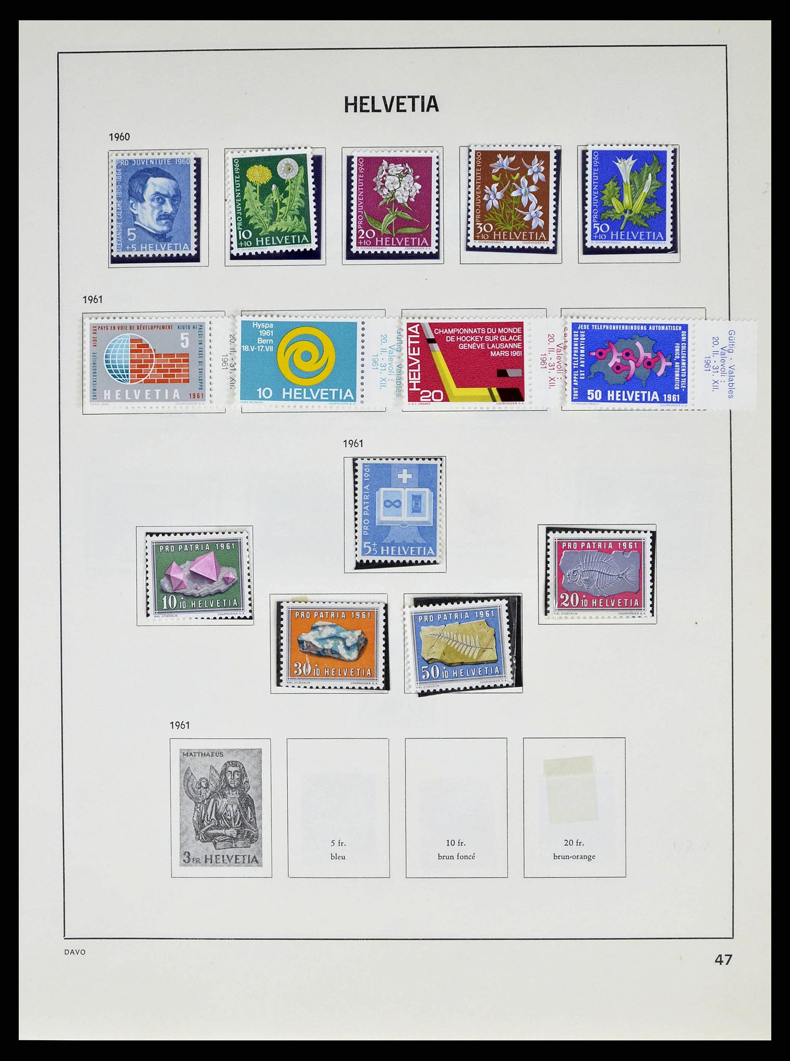 38537 0046 - Stamp collection 38537 Switzerland 1850-1962.