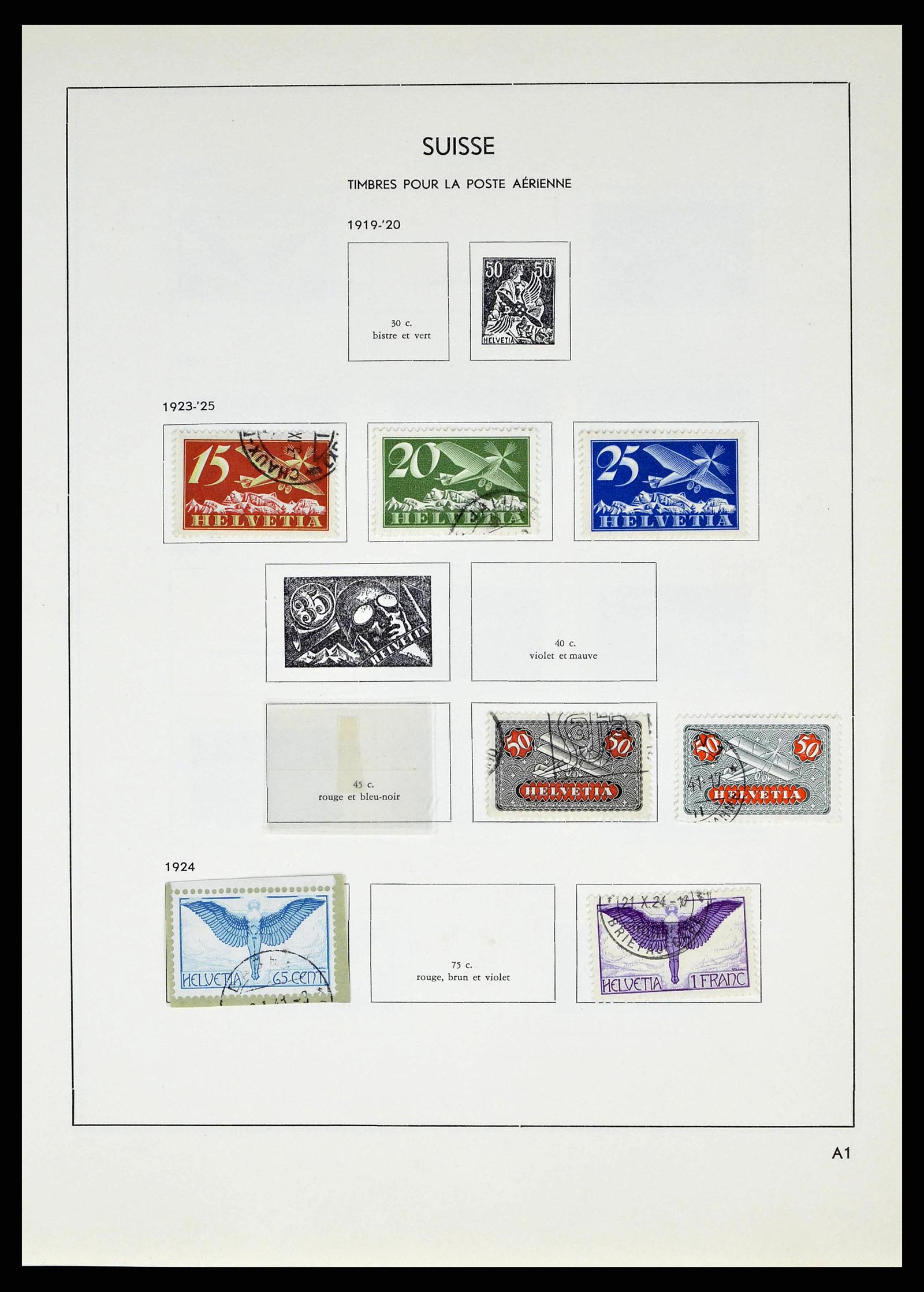 38537 0051 - Stamp collection 38537 Switzerland 1850-1962.