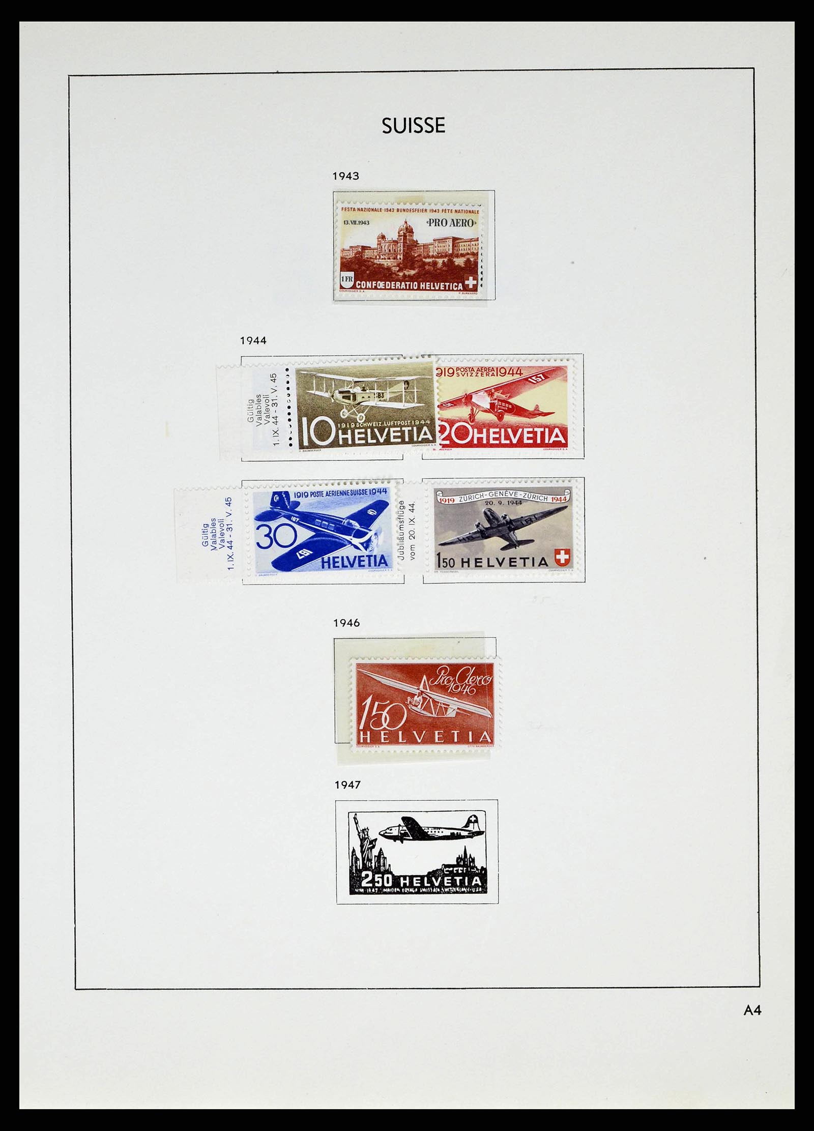 38537 0054 - Stamp collection 38537 Switzerland 1850-1962.