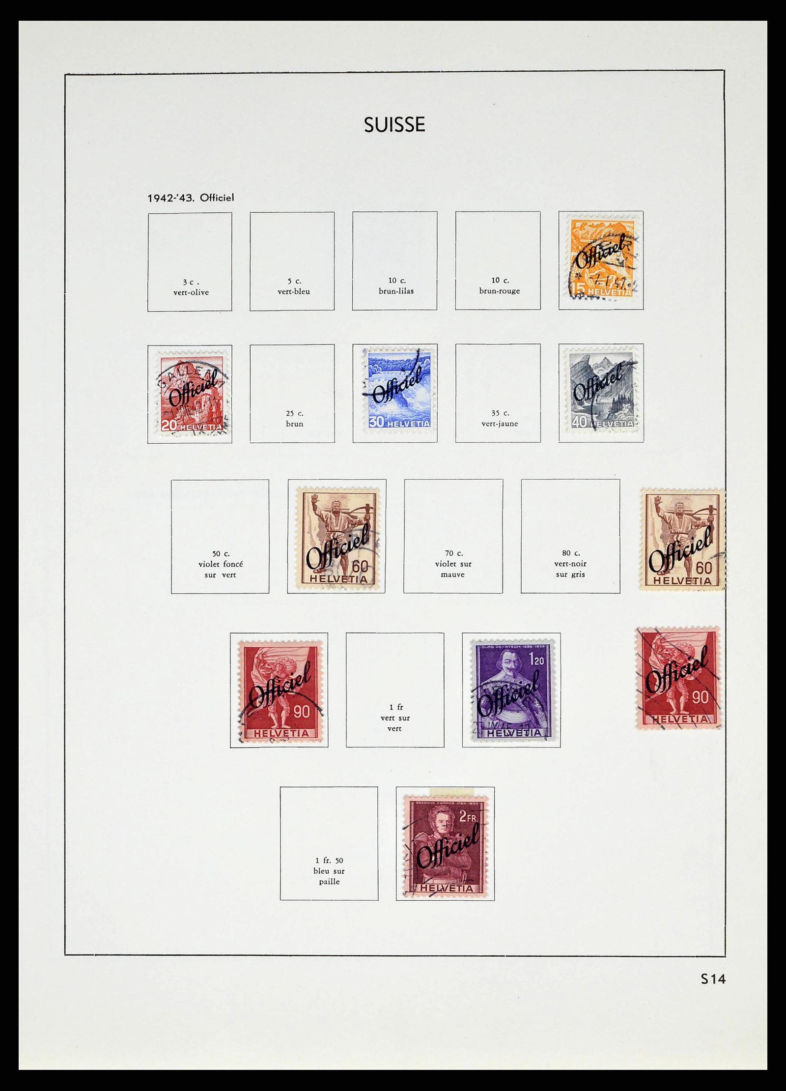 38537 0058 - Stamp collection 38537 Switzerland 1850-1962.