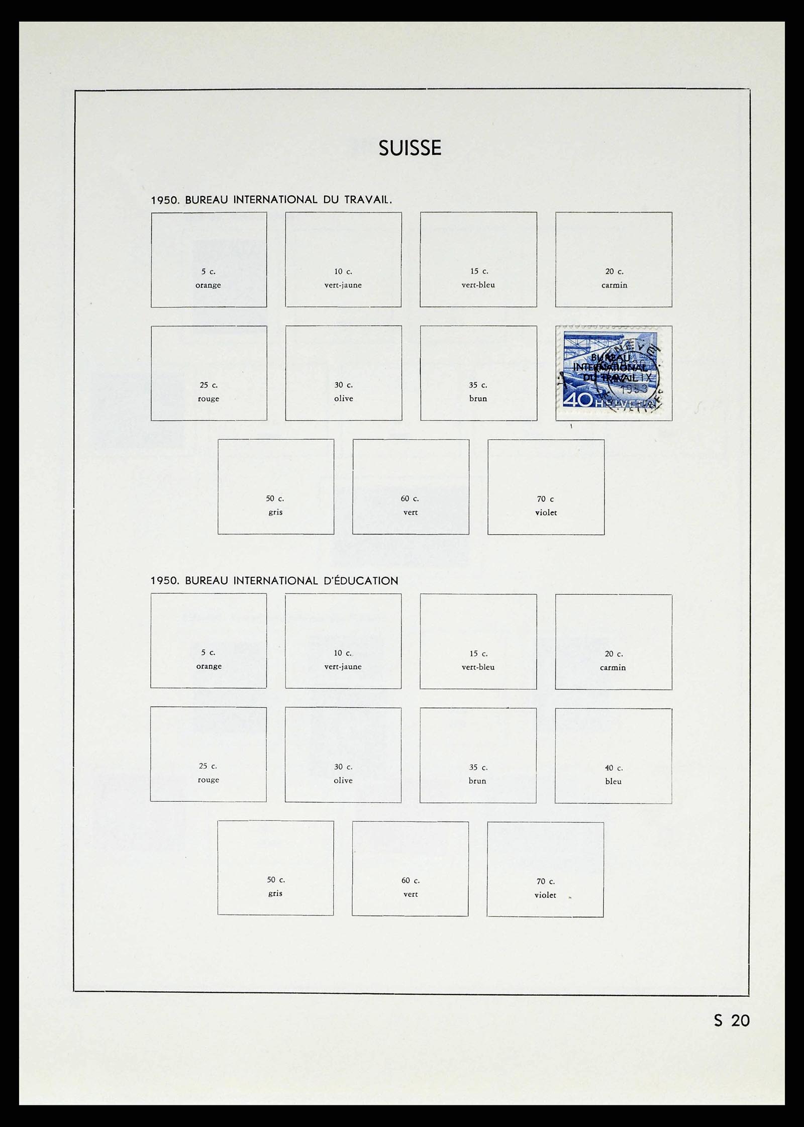 38537 0060 - Stamp collection 38537 Switzerland 1850-1962.