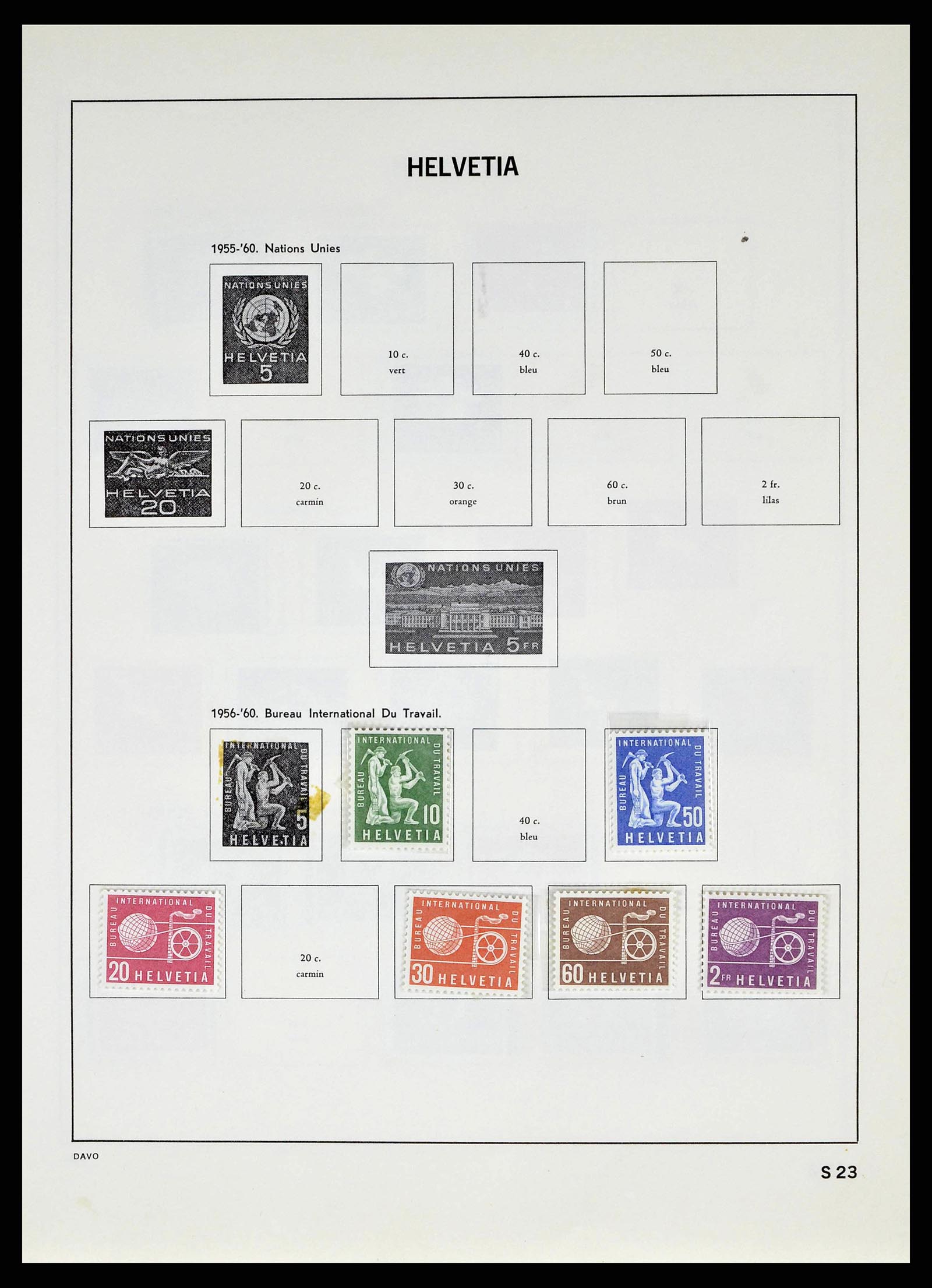 38537 0061 - Stamp collection 38537 Switzerland 1850-1962.